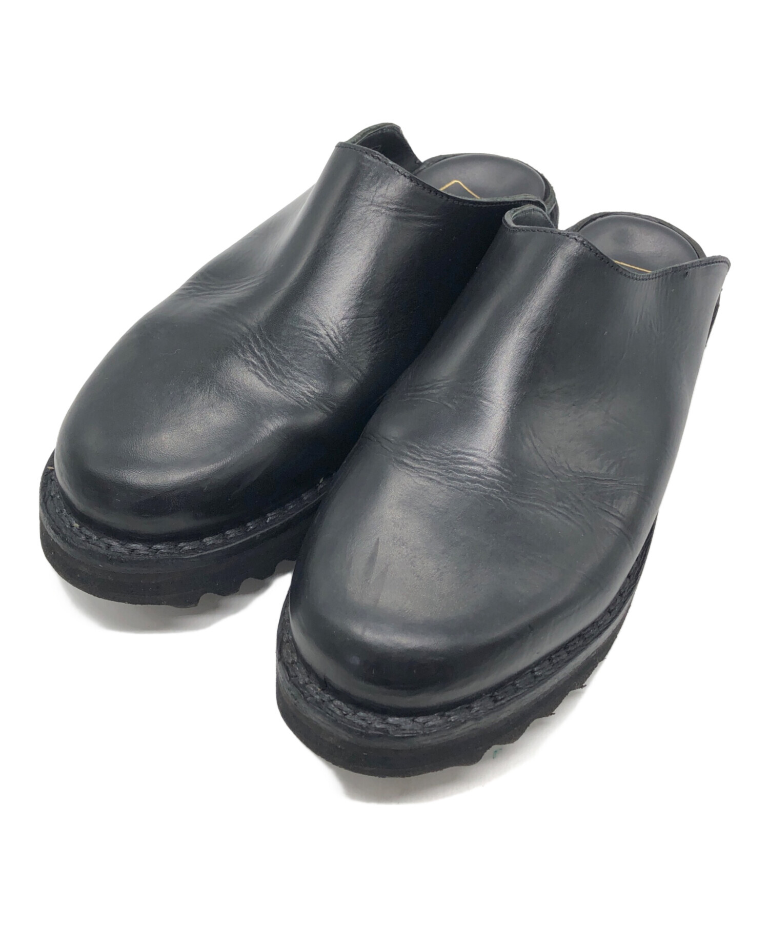 【美品】Vernacolo　サボ サンダル　ブラック　黒　44　シャークソール 中古・古着通販】VERNACOLO (ベルナーコロ) サボクロッグサンダル