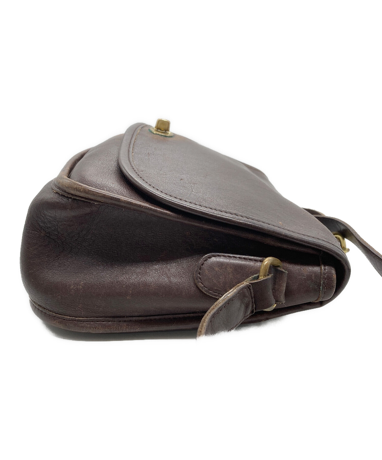 中古・古着通販】COACH (コーチ) レザーショルダーバッグ