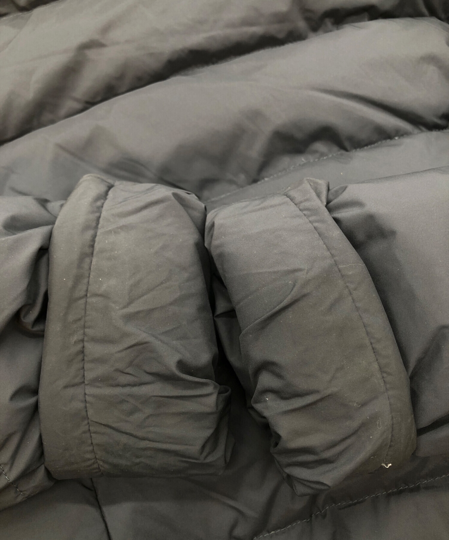 美品 タトラス ロレンツァーナ 02 ダブルボタンダウンジャケット◆ブラック タトラス TATRAS LORENZANA ロレンザーナ ボリューム襟 ナイロン