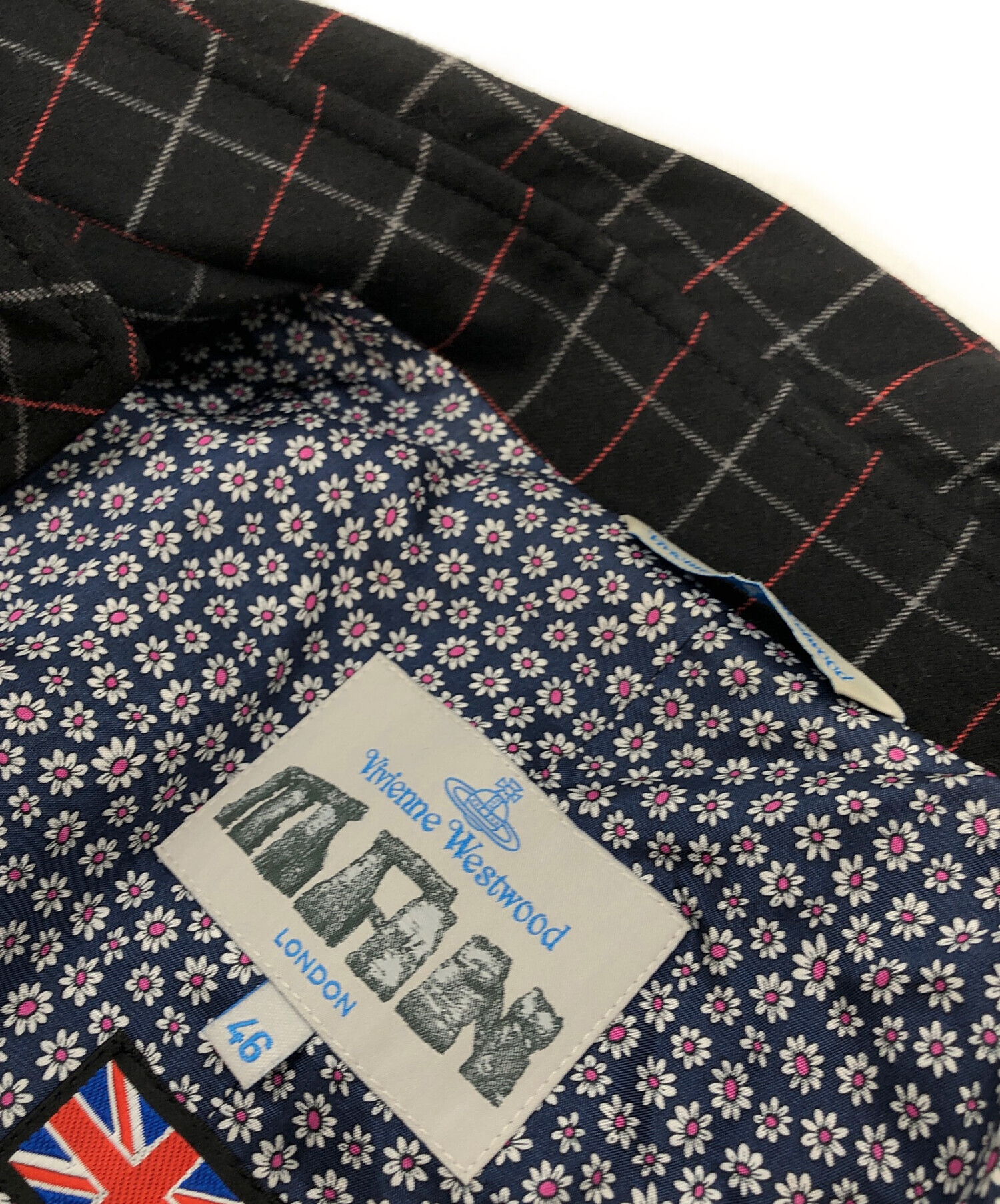 Vivienne Westwood MAN チェック コート リネン 46 Vivienne