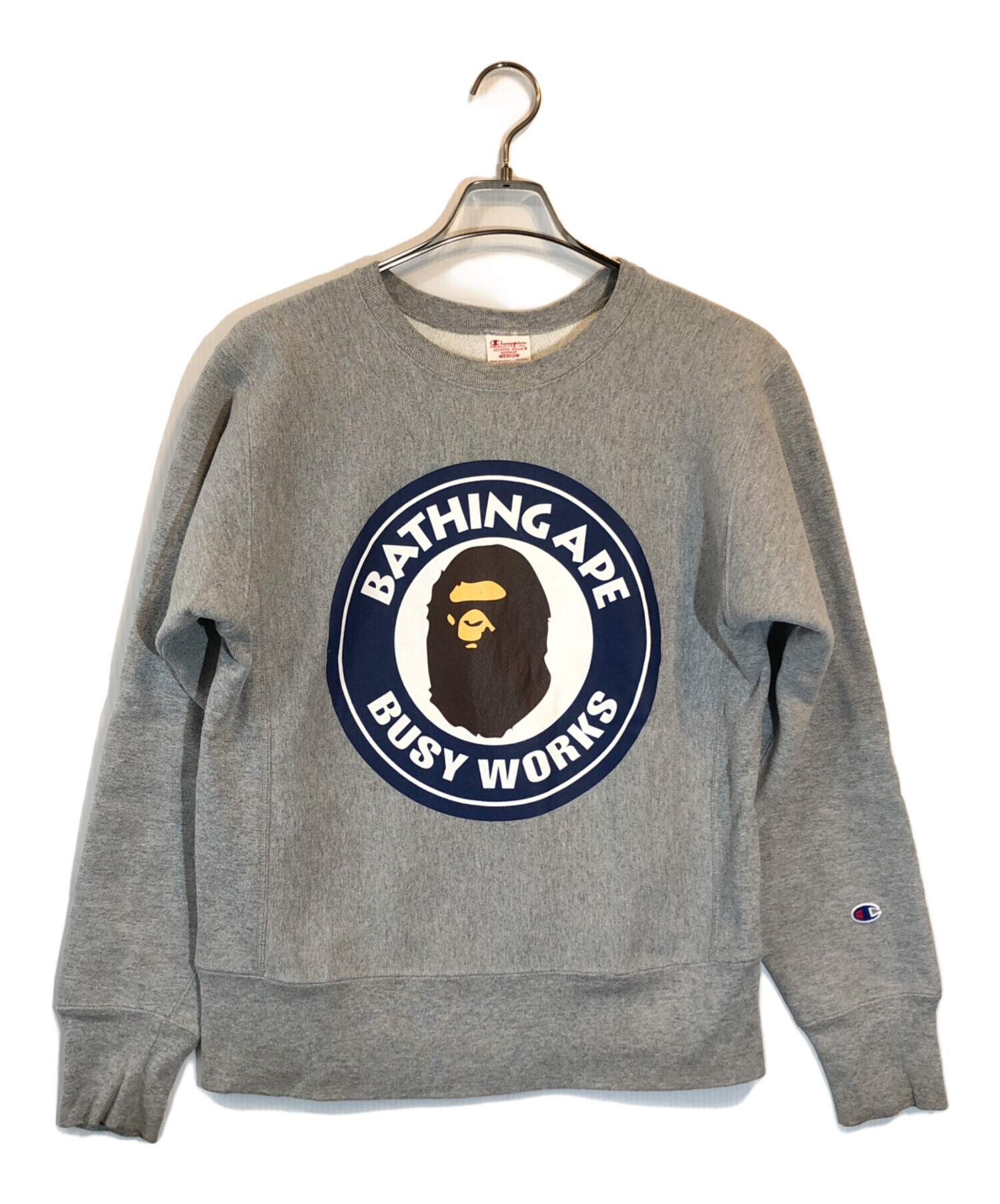 【激レア】A BATHING APE チャンピオン　スウェット　ベイプ　ゆるだぼ 中古・古着通販】A BATHING APE (ア ベイシング エイプ