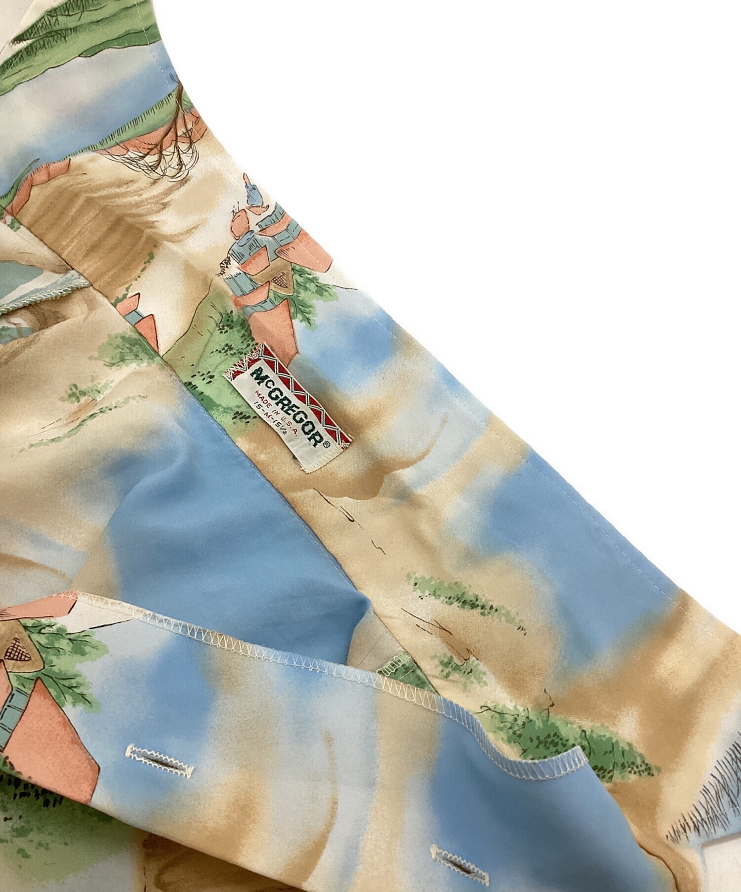 中古・古着通販】McGREGOR (マクレガー) アロハシャツ ブルー サイズ