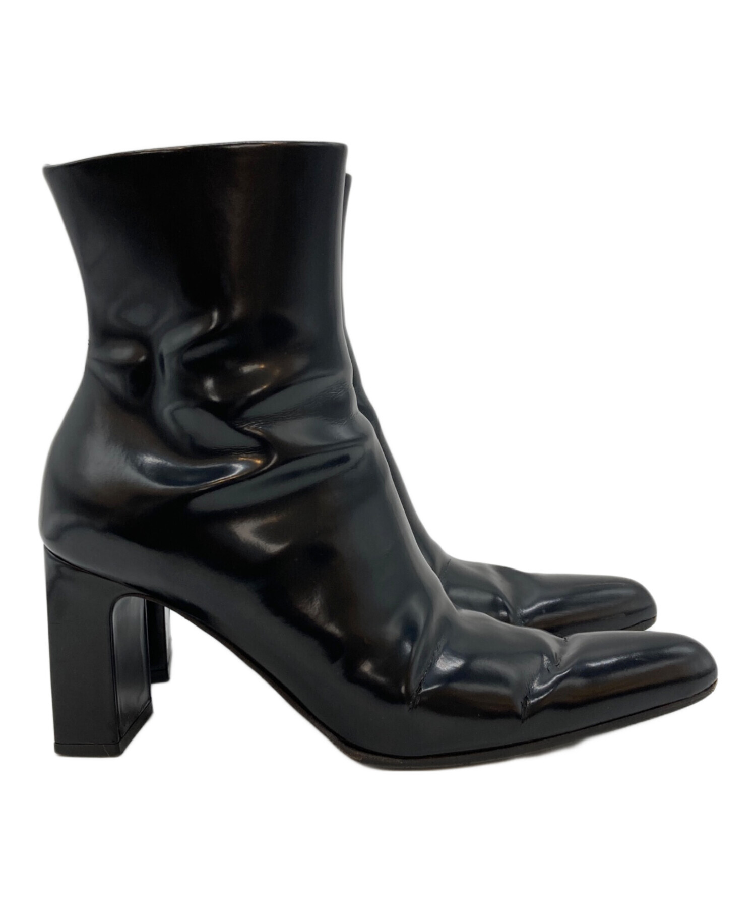 【極美品】BALENCIAGA バレンシアガ　ブーツ　ブーティ　36 レザー 極美品】BALENCIAGA バレンシアガ ブーツ ブーティ 36 レザー