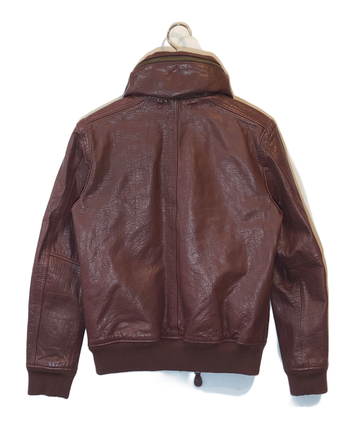 AVIREX⭐︎XL アヴィレックス レザーライダースジャケット 羊革 レッド