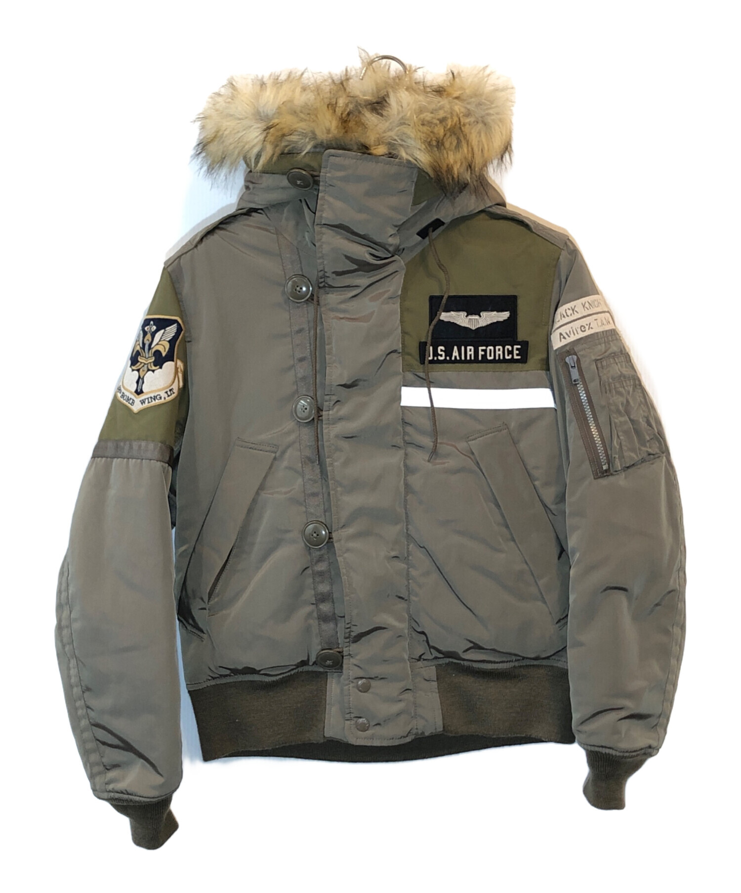 中古・古着通販】AVIREX (アヴィレックス) N-2Bジャケット オリーブ 