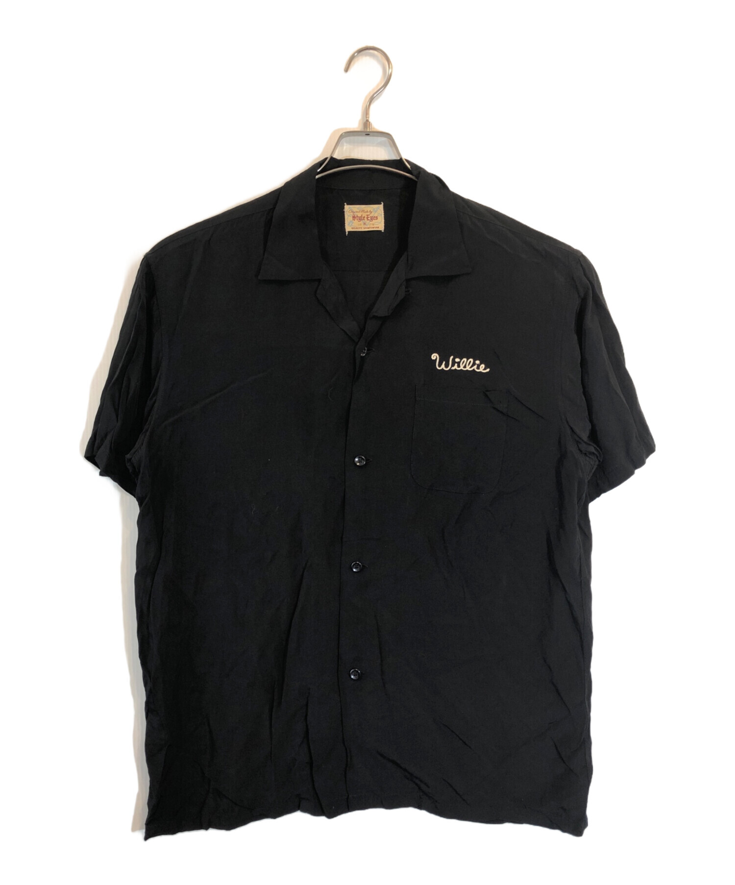 スタイルアイズ　ボウリングシャツ　ビンテージ 黒 L 中古・古着通販】STYLE EYES (スタイルアイズ) ボウリングシャツ