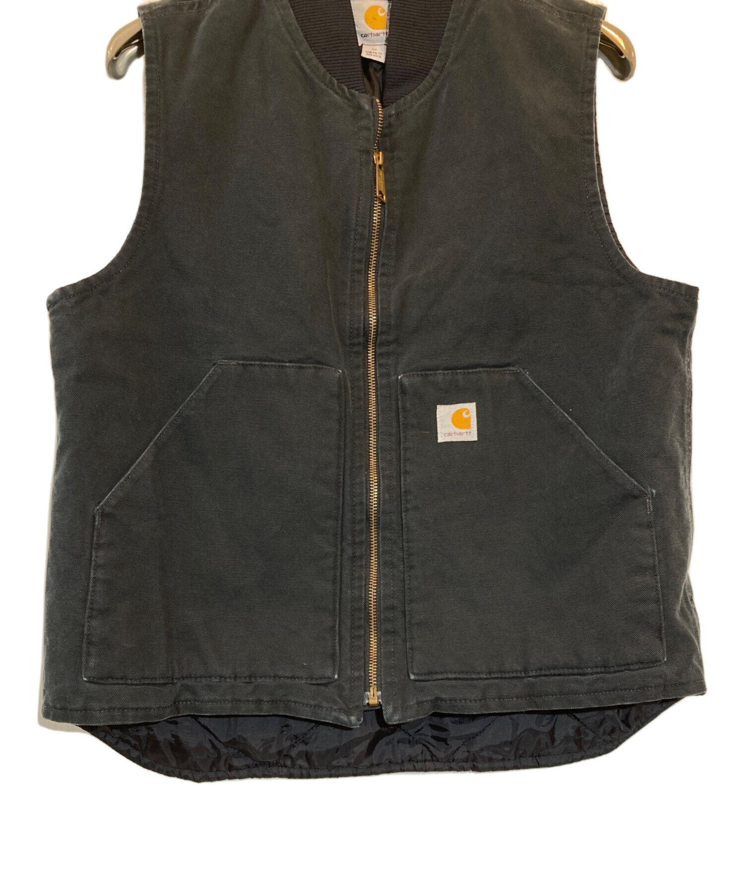 中古・古着通販】CarHartt (カーハート) ダックベスト ブラック サイズ