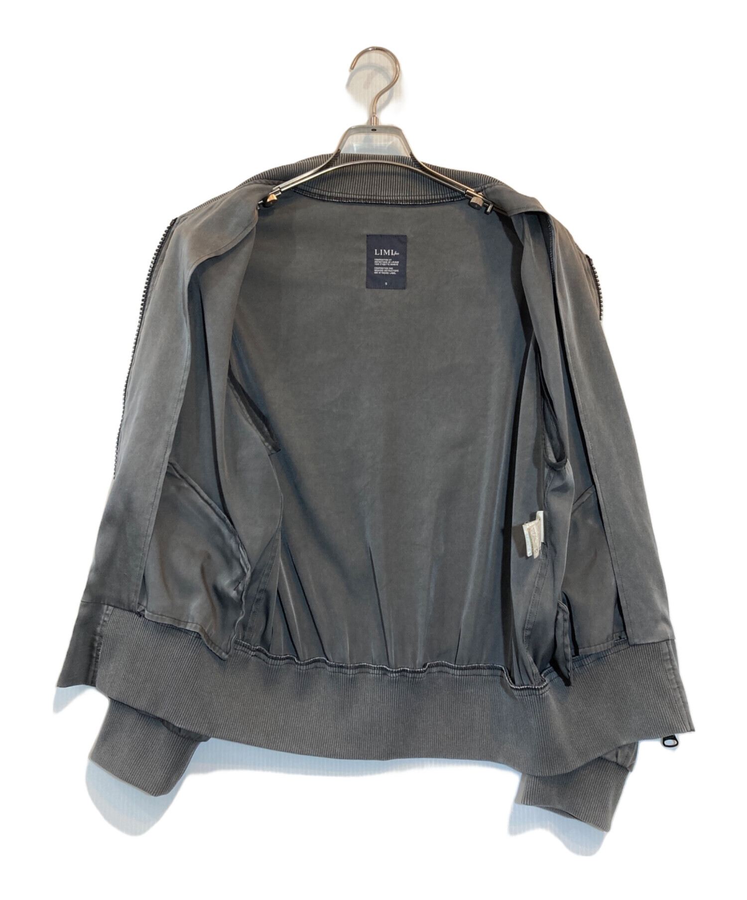 中古・古着通販】LIMI feu (リミフゥ) ショート丈MA-1ブルゾン グレー
