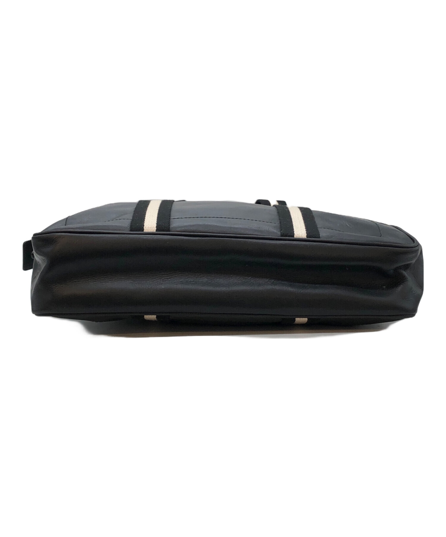 中古・古着通販】BALLY (バリー) レザーストライプビジネスバッグ 