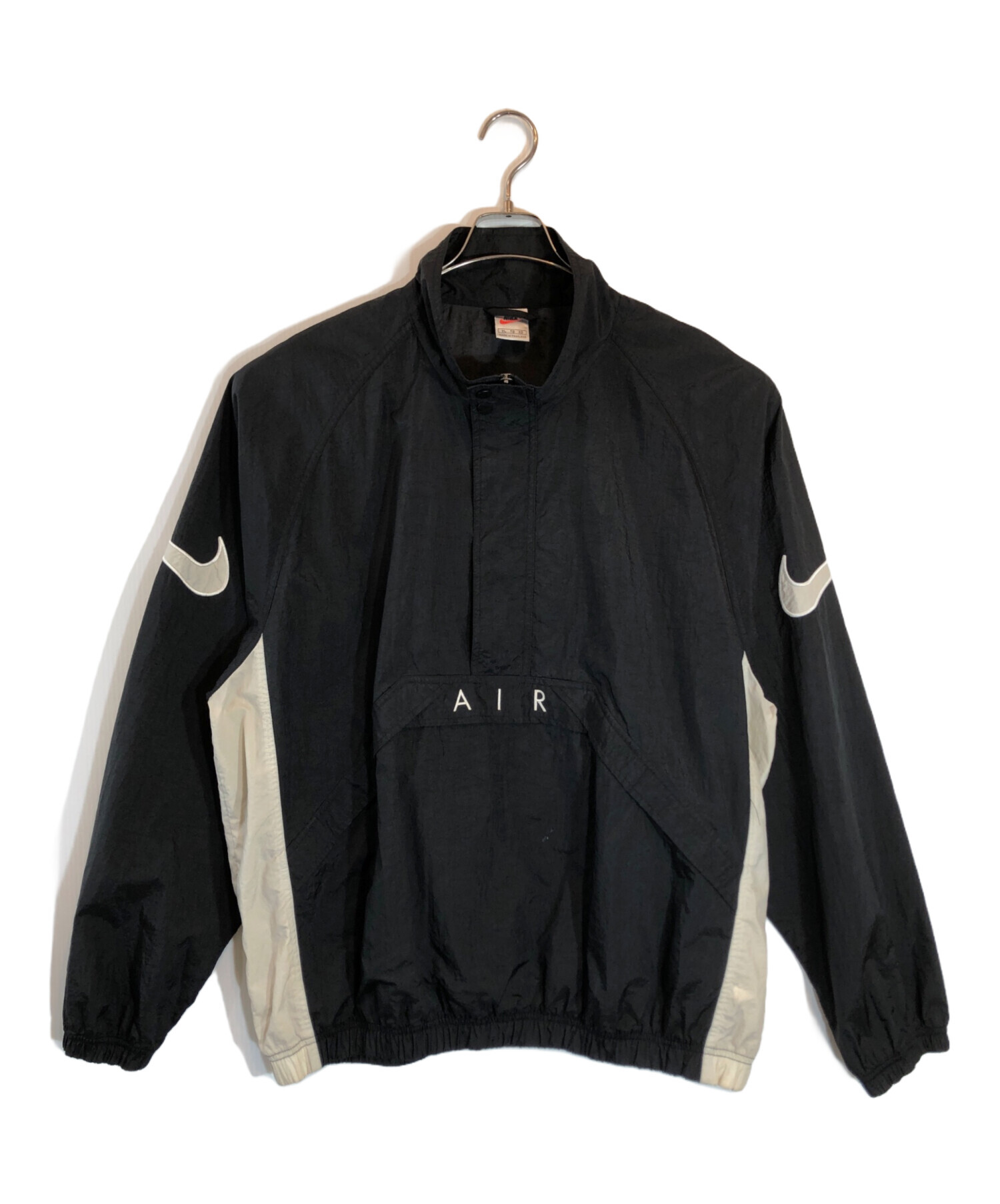 中古・古着通販】NIKE (ナイキ) ナイロンアノラックパーカー ブラック