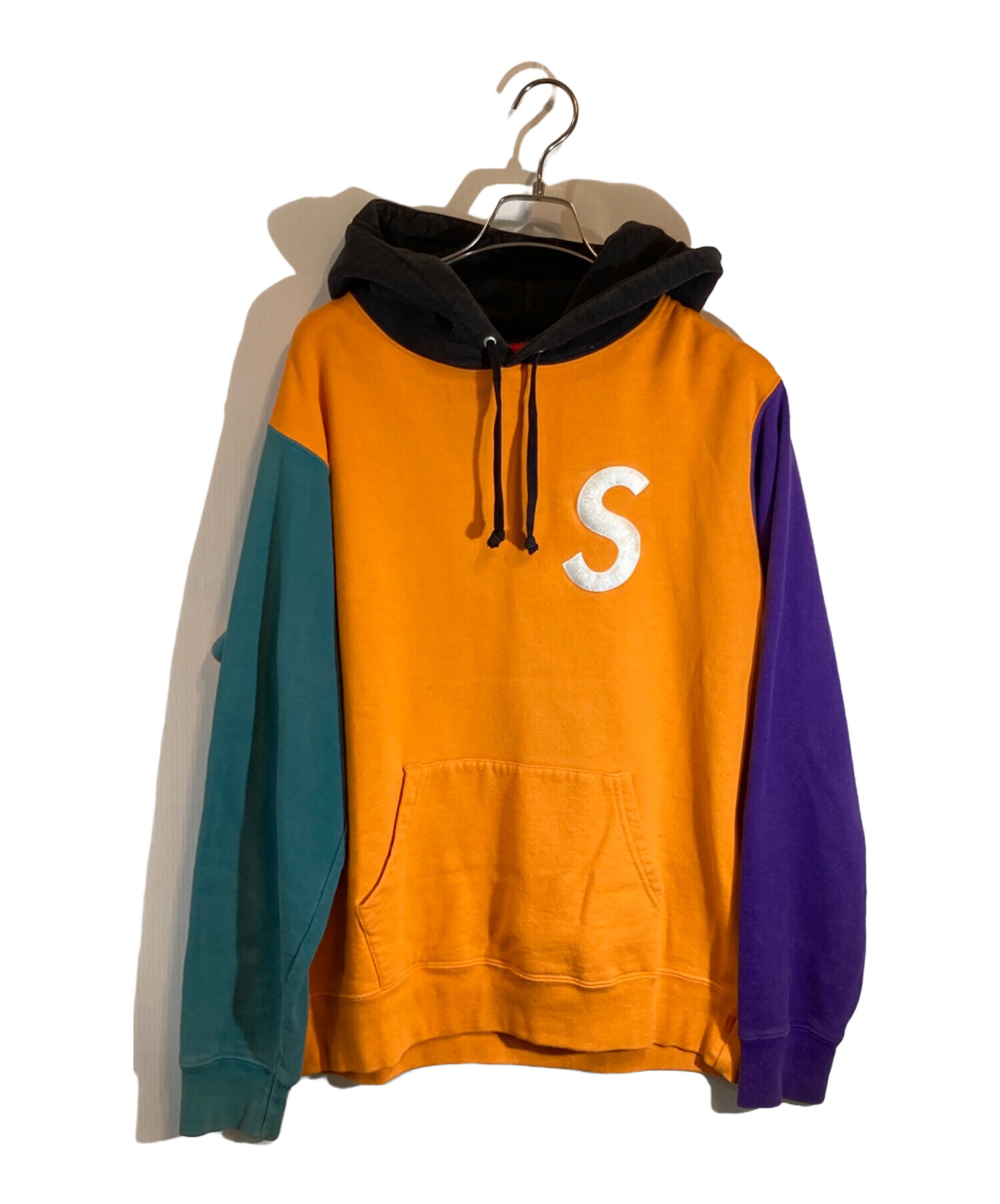 中古・古着通販】Supreme (シュプリーム) S Logo Colorblocked Hooded