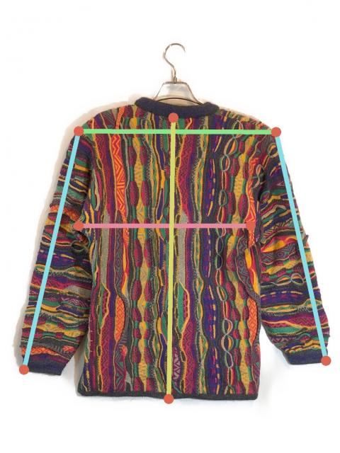 中古・古着通販】COOGI (クージー) カシミヤ3Dニット マルチカラー