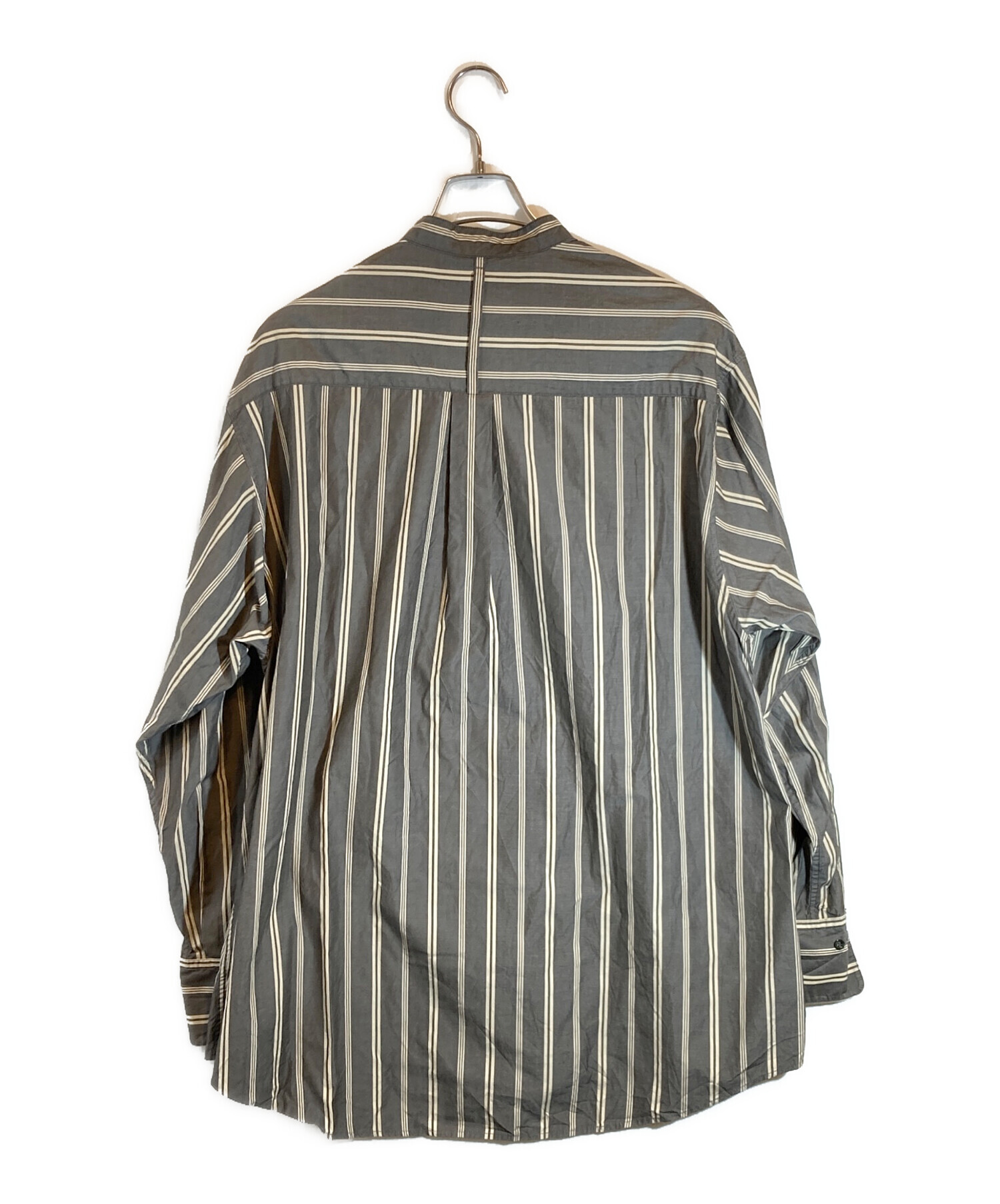 中古・古着通販】TODAYFUL (トゥデイフル) Stripe Over Shirts グレー