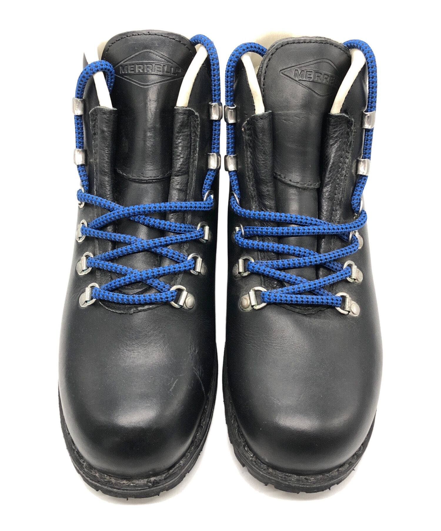 MERRELL / トレッキングブーツ/27cm/BLK 中古・古着通販】MERRELL (メレル) レザートレッキングブーツ ブラック