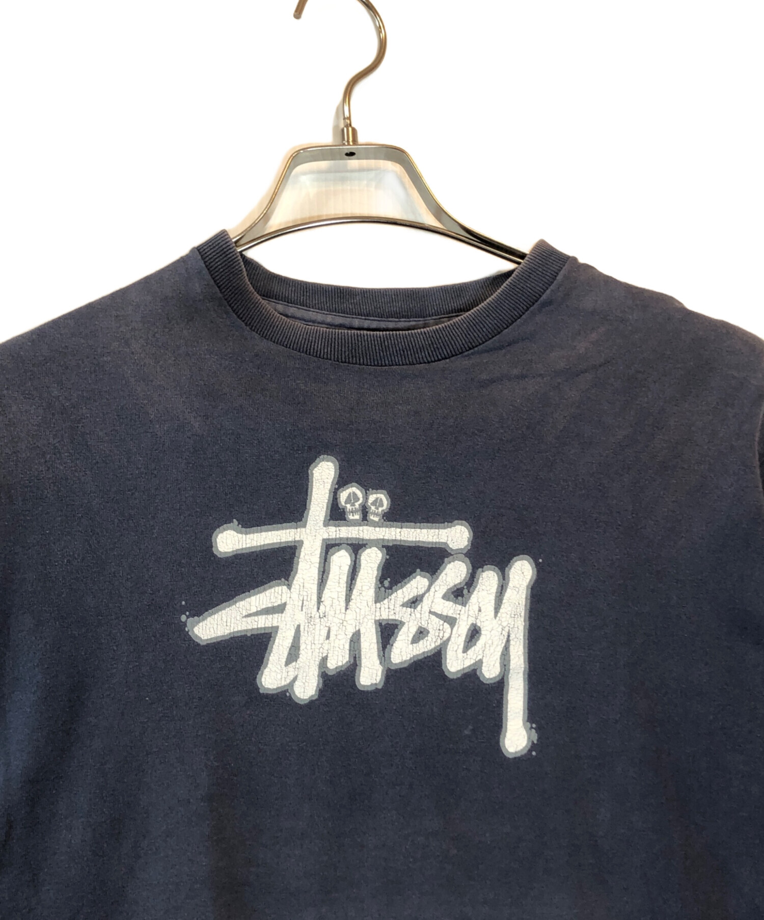 中古・古着通販】old stussy (オールドステューシー) Tシャツ ネイビー
