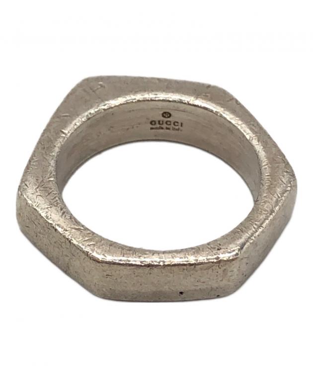 中古・古着通販】GUCCI (グッチ) ヘキサゴンリング シルバー サイズ:13