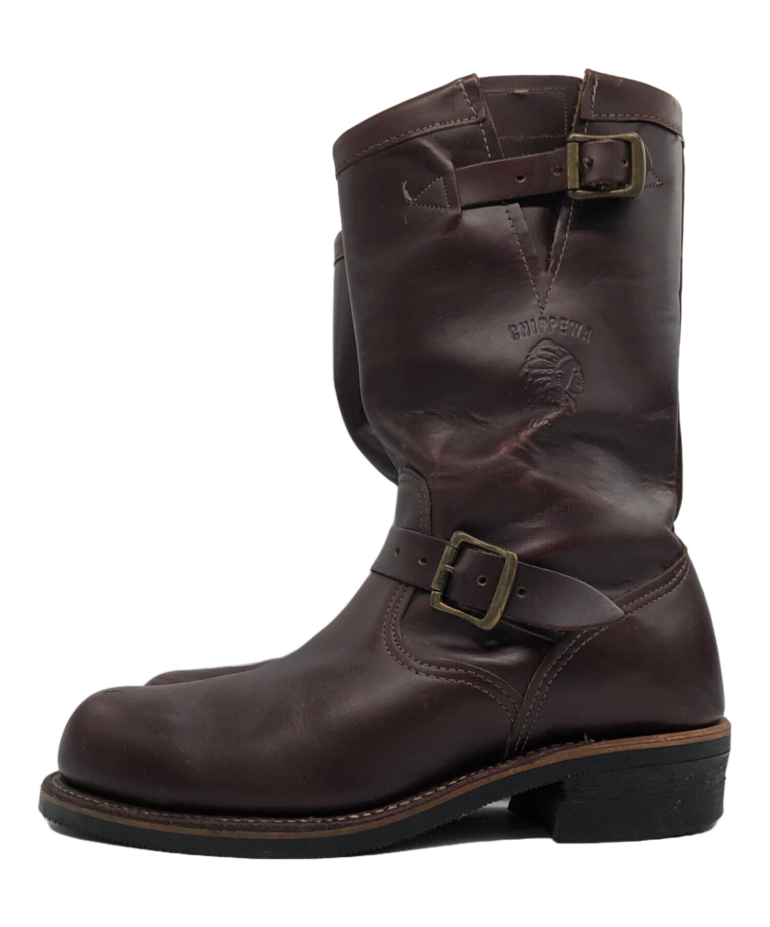 中古・古着通販】CHIPPEWA (チペワ) エンジニアブーツ ブラウン サイズ 