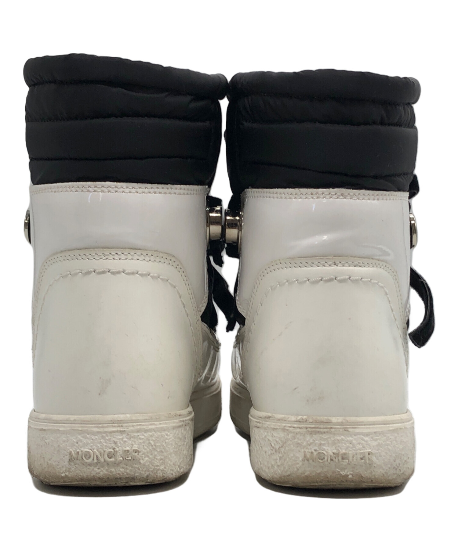 中古・古着通販】MONCLER (モンクレール) ナイロンパテントブーツ