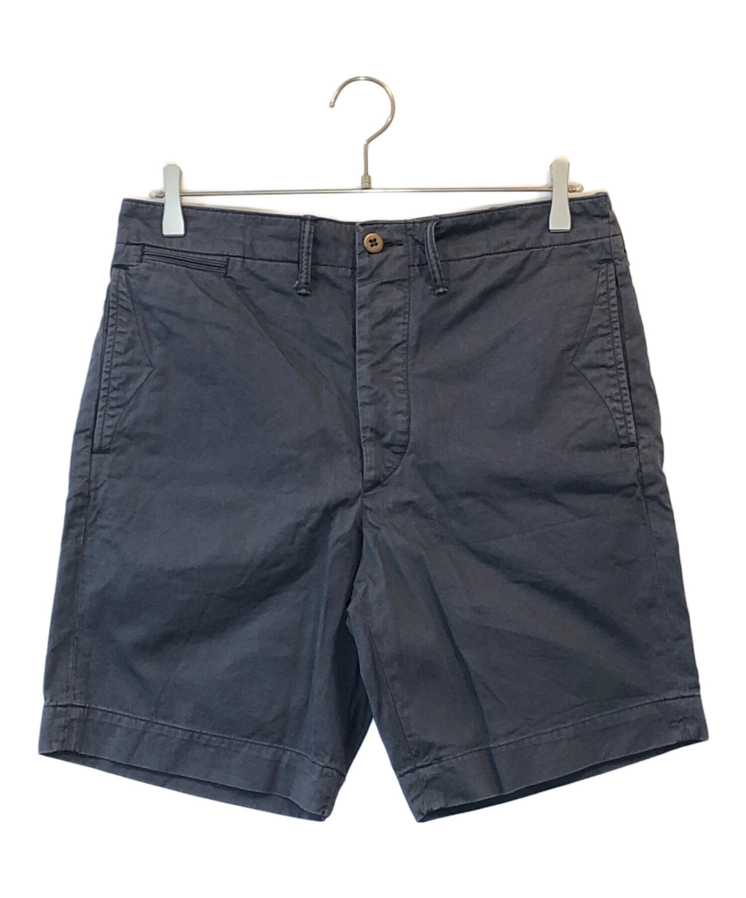 RRL ダブルアールエル ガーメントダイ ショートパンツ 31 グレー 中古・古着通販】RRL (ダブルアールエル) コットンツイルショート