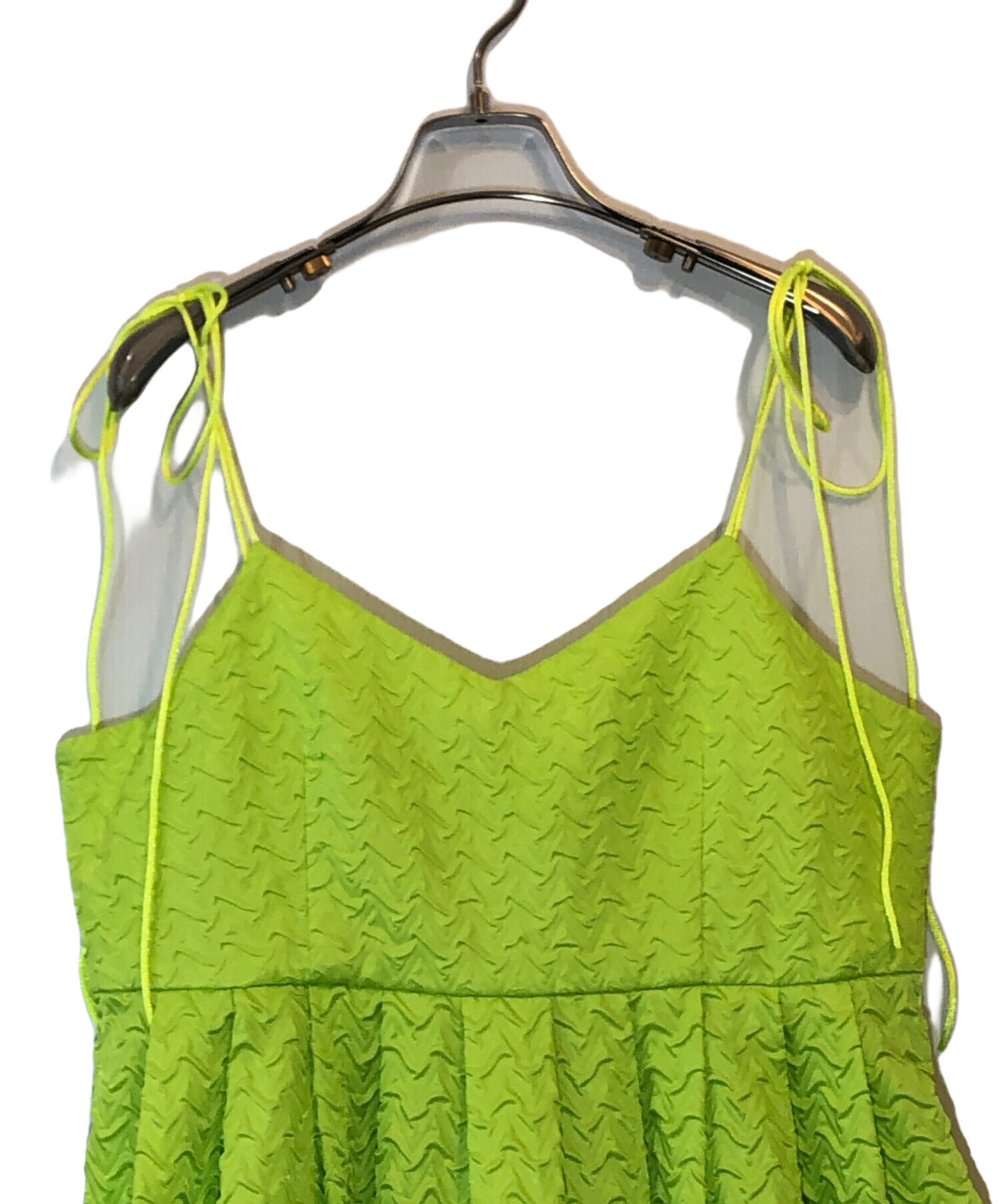 中古・古着通販】PERNA (ペルナ) マトラッセキャミワンピース グリーン