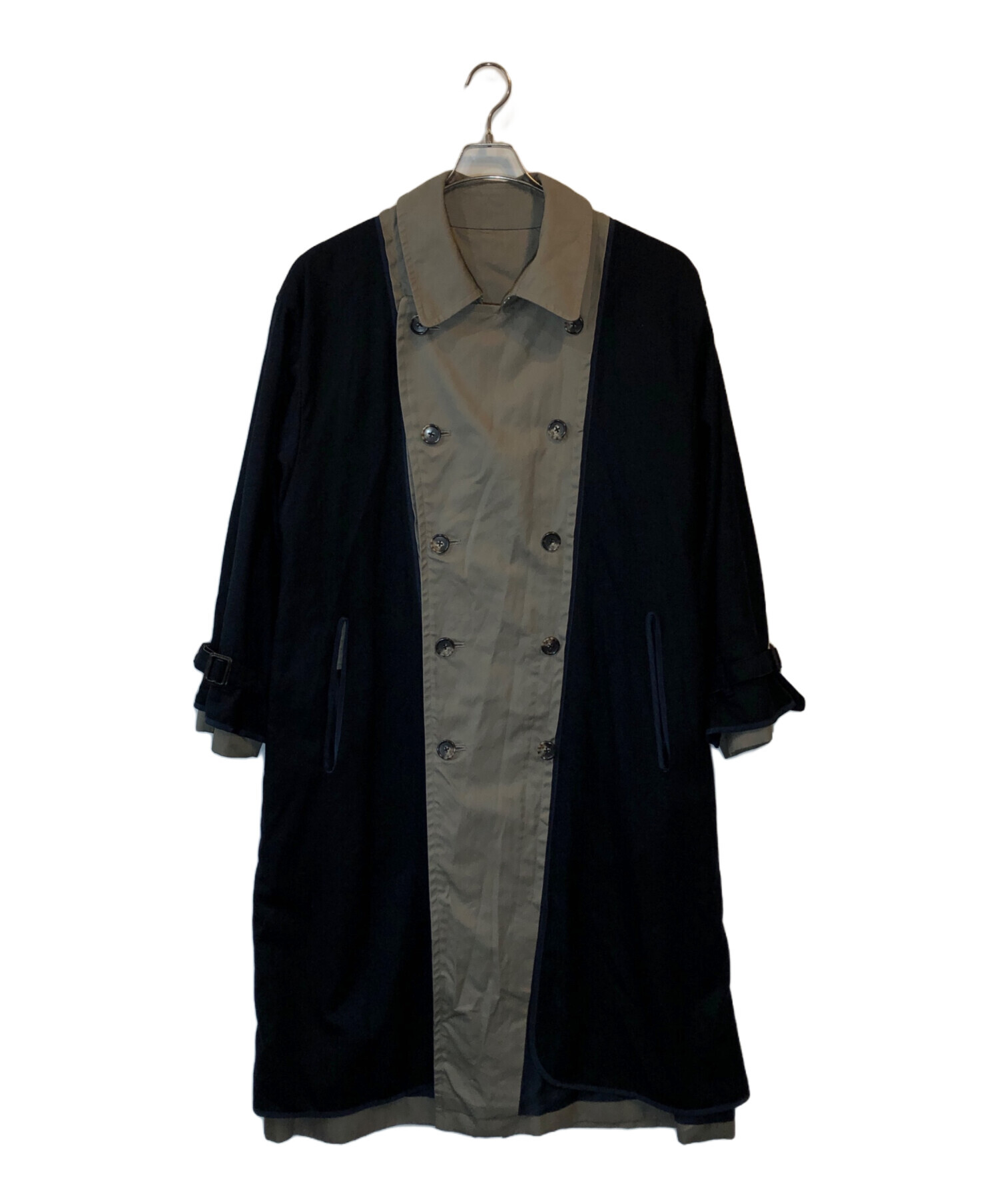 中古・古着通販】YOKE (ヨーク) REVERSIBLE TRENCH COAT カーキ