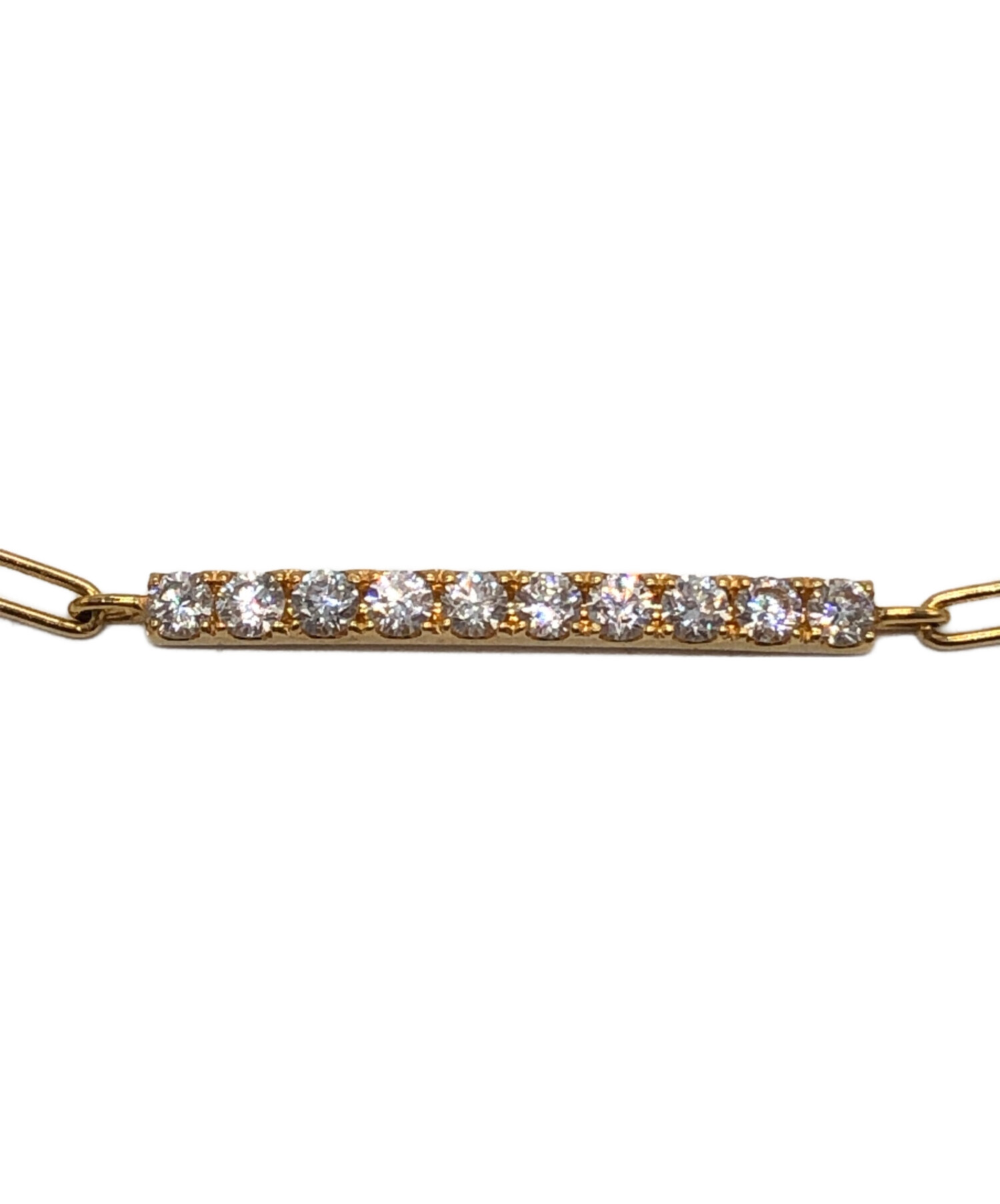 中古・古着通販】YON (ヨン) ラインストーン Infinity Chain Bracelet 