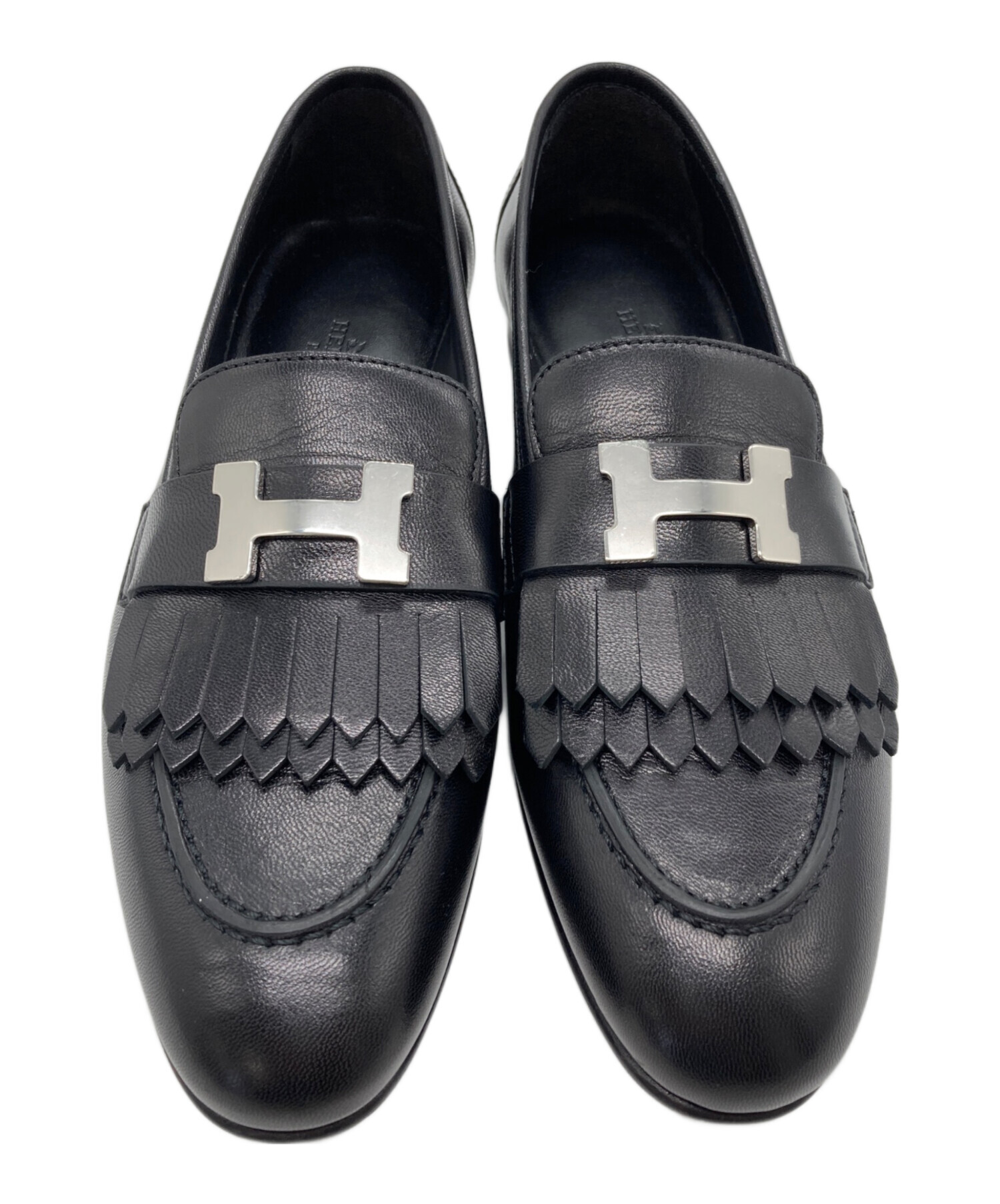 中古・古着通販】HERMES (エルメス) モカシン ロワイヤル ブラック