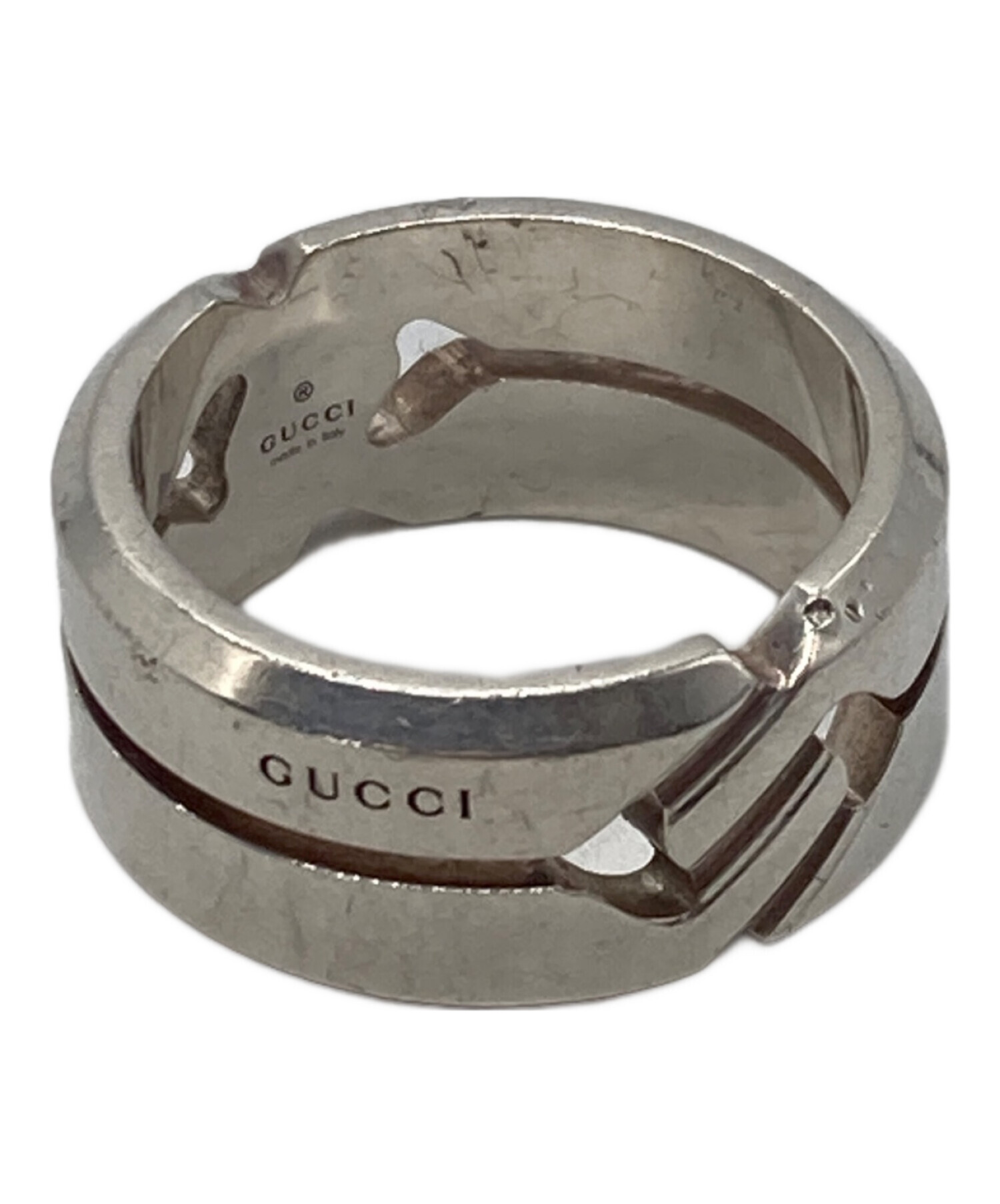 中古・古着通販】GUCCI (グッチ) ノットリング シルバー サイズ:19号 
