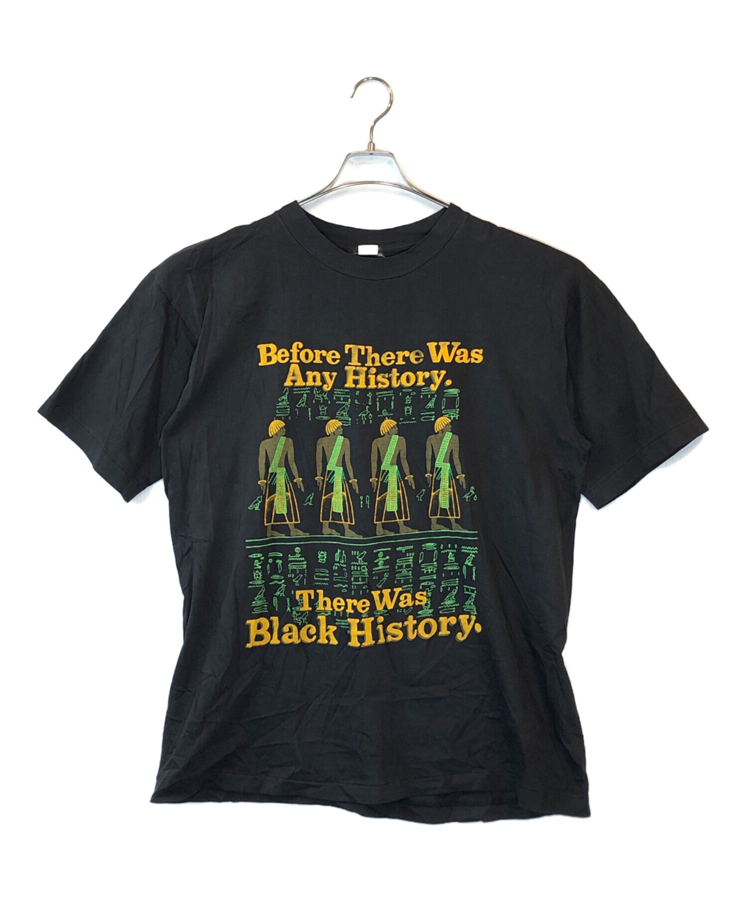 中古・古着通販】USED (ユーズド) BLACK HISTORY Tシャツ ブラック 