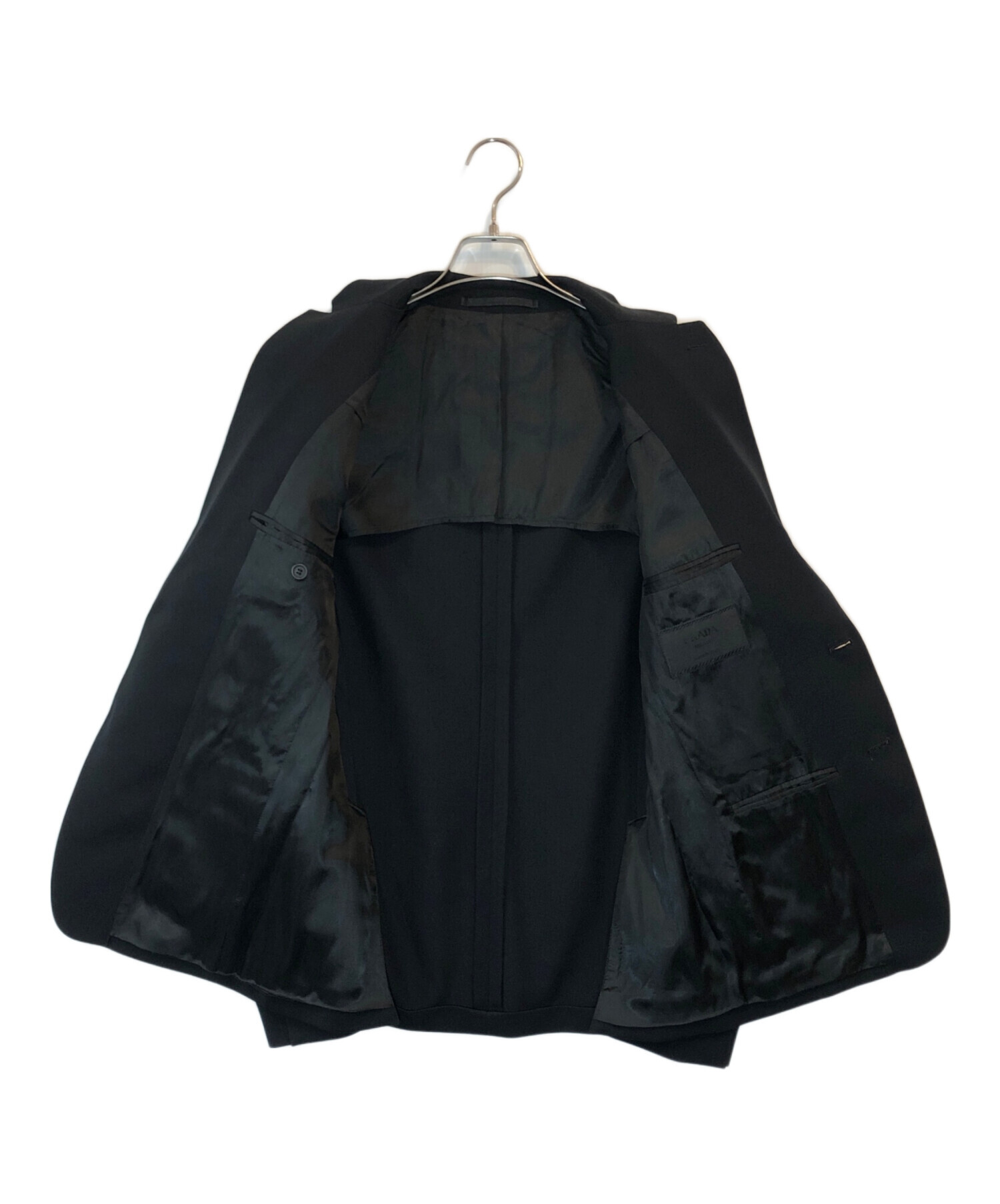 中古・古着通販】PRADA (プラダ) 2Bブレザージャケット ブラック 