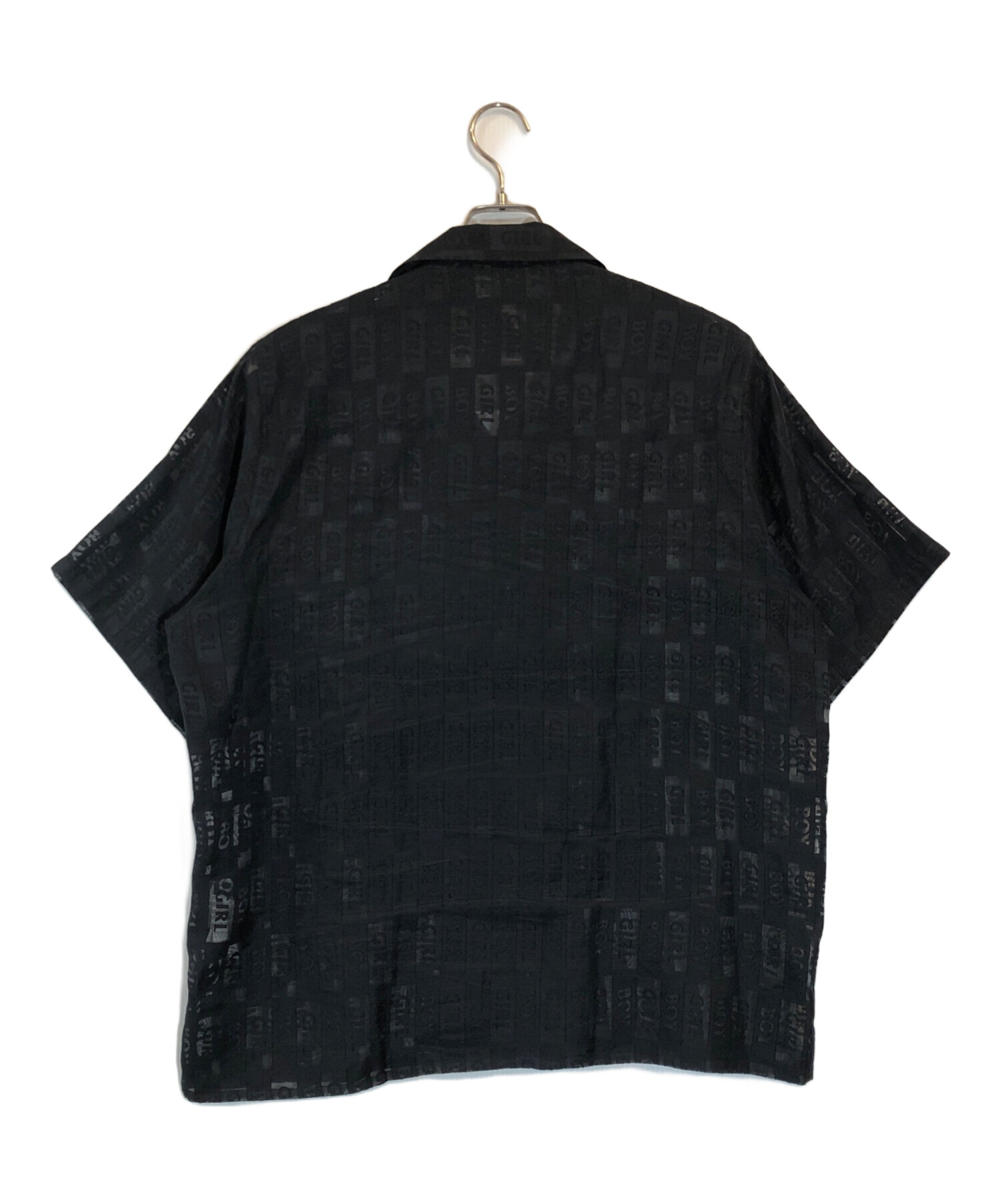 中古・古着通販】DAIRIKU (ダイリク) LOVE Open Collar Shirt ブラック