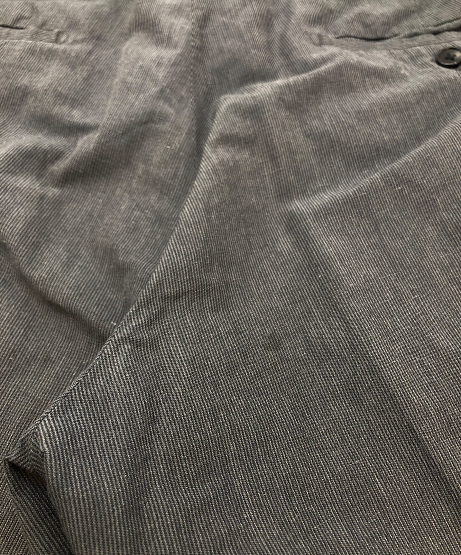 中古・古着通販】HERMES (エルメス) リネンコットンスラックス グレー