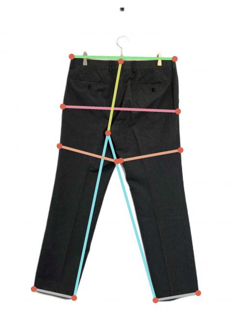 中古・古着通販】HERMES (エルメス) リネンコットンスラックス グレー