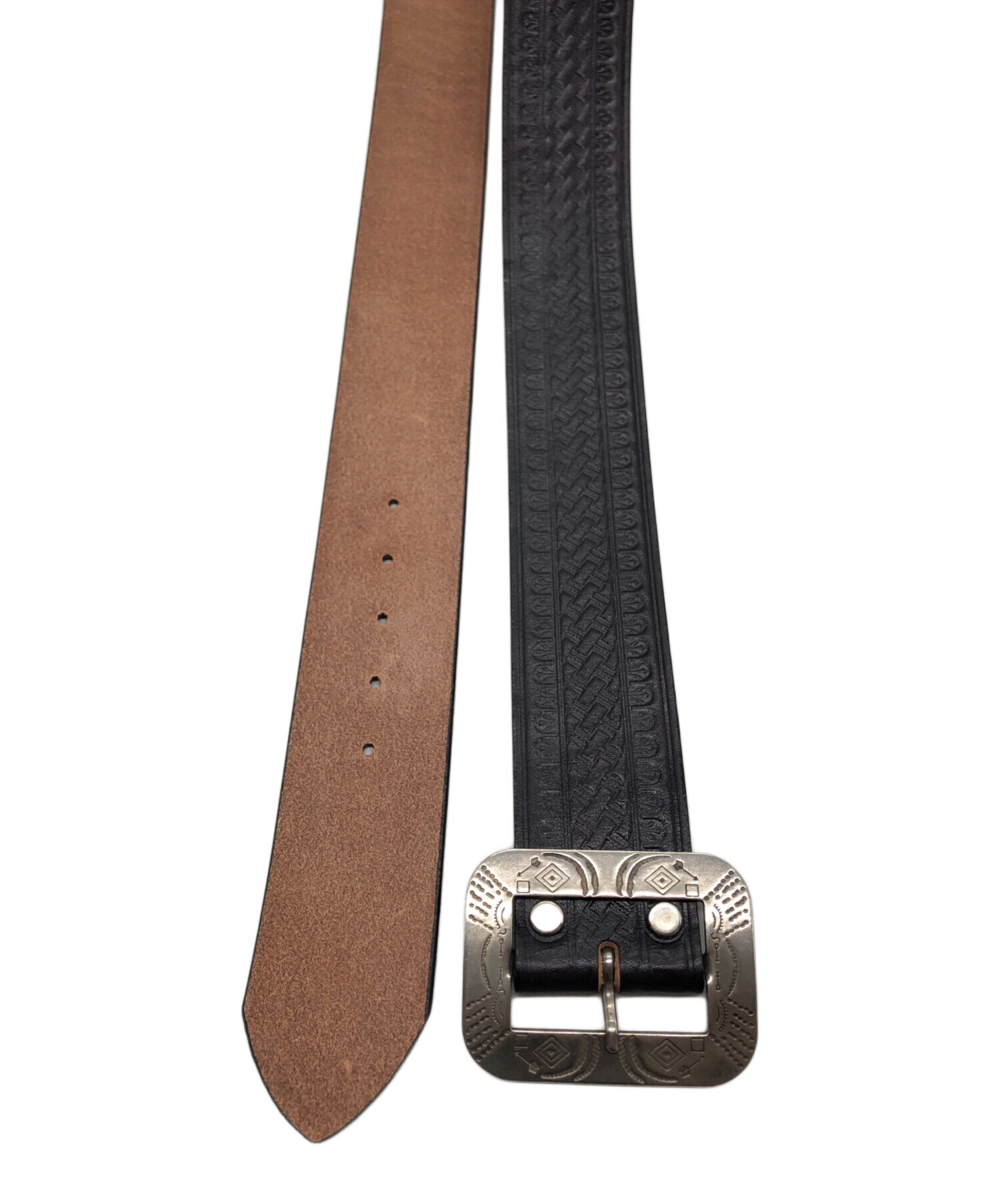 中古・古着通販】ATLAST & CO (アットラスト) WESTERN BELTS ブラウン