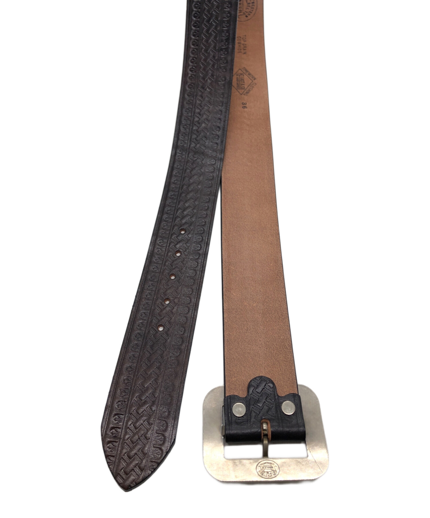 中古・古着通販】ATLAST & CO (アットラスト) WESTERN BELTS ブラウン