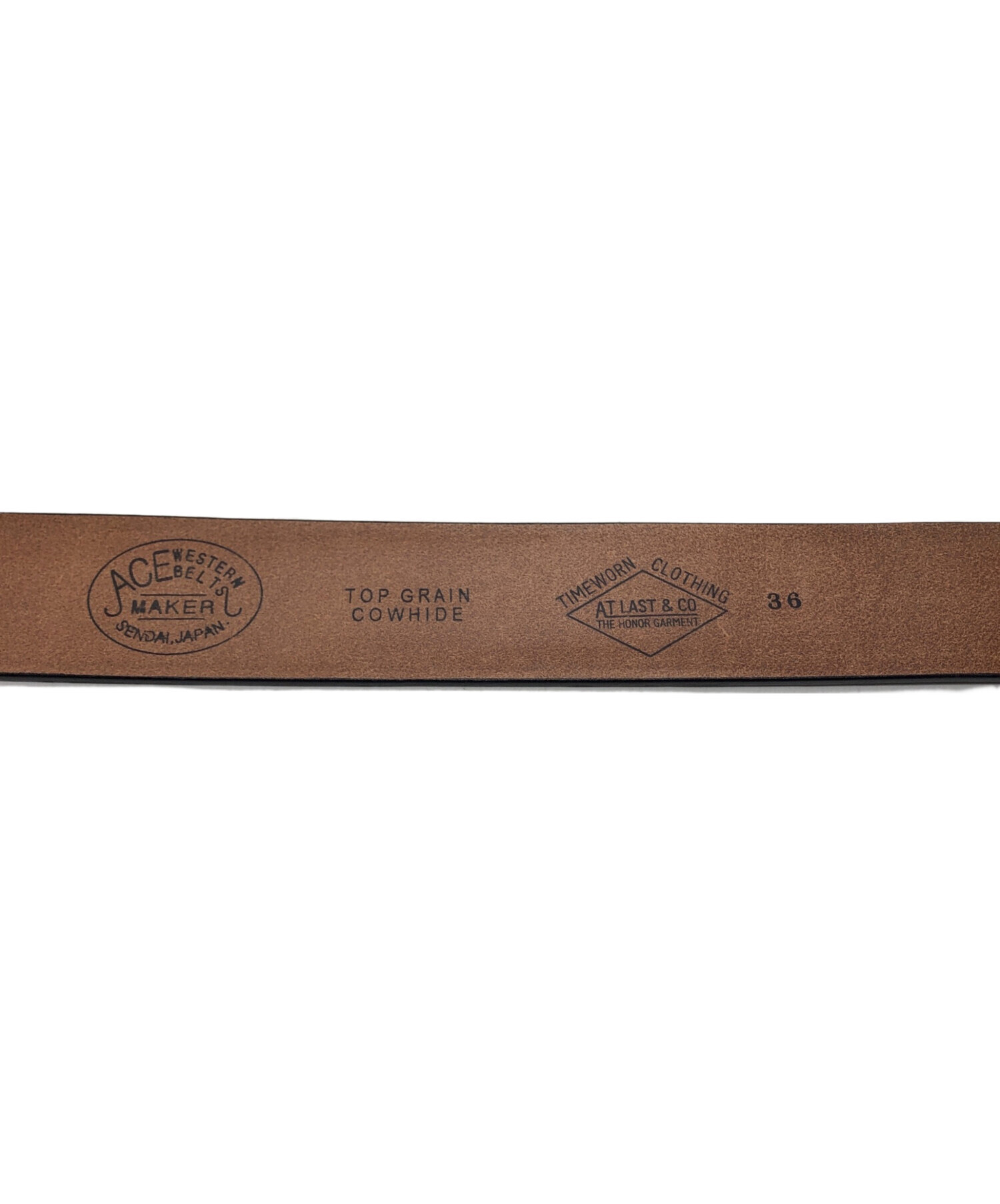 中古・古着通販】ATLAST & CO (アットラスト) WESTERN BELTS ブラウン