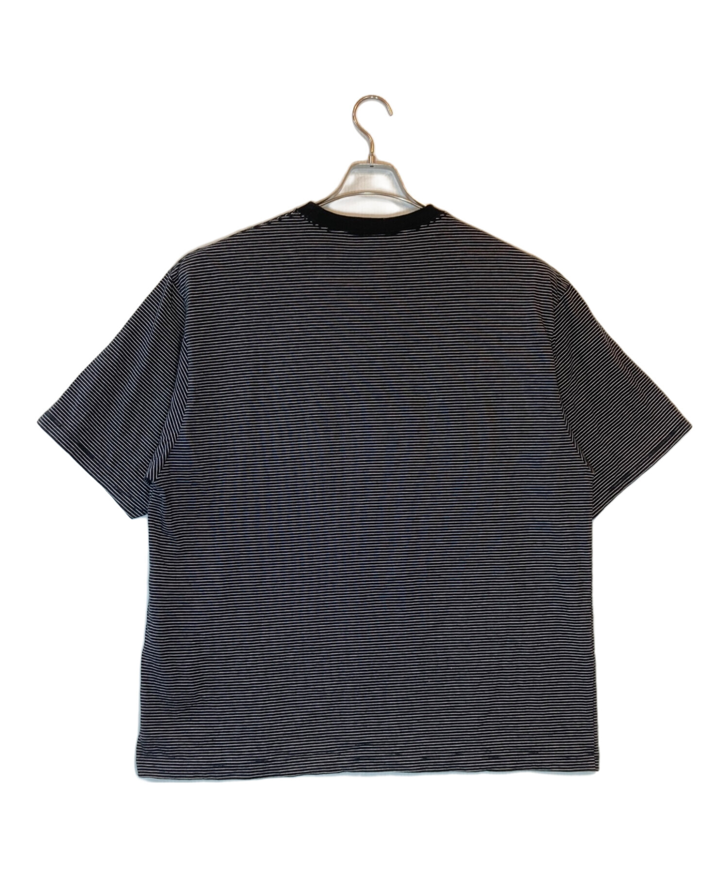 中古・古着通販】ENNOY (エンノイ) S/S Border Tee ブラック サイズ 