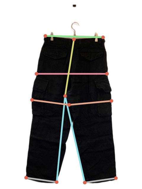 中古・古着通販】COMOLI (コモリ) カナパ6ポケットパンツ ブラック