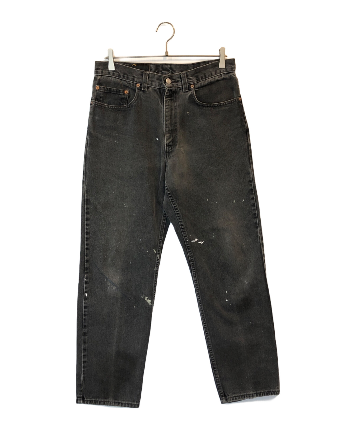 Levi's 550 ブラックジーンズ W 33 L 30 メキシコ製 Levi's 550 ブラックデニムパンツ W33 - 古着屋