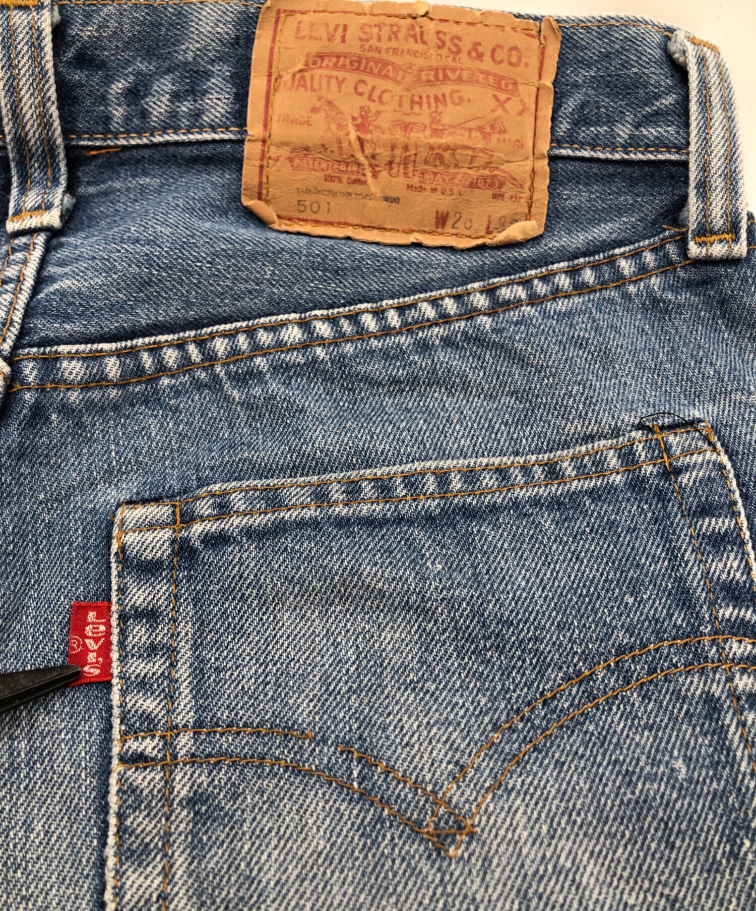 中古・古着通販】LEVI'S (リーバイス) 66前期デニムパンツ ブルー