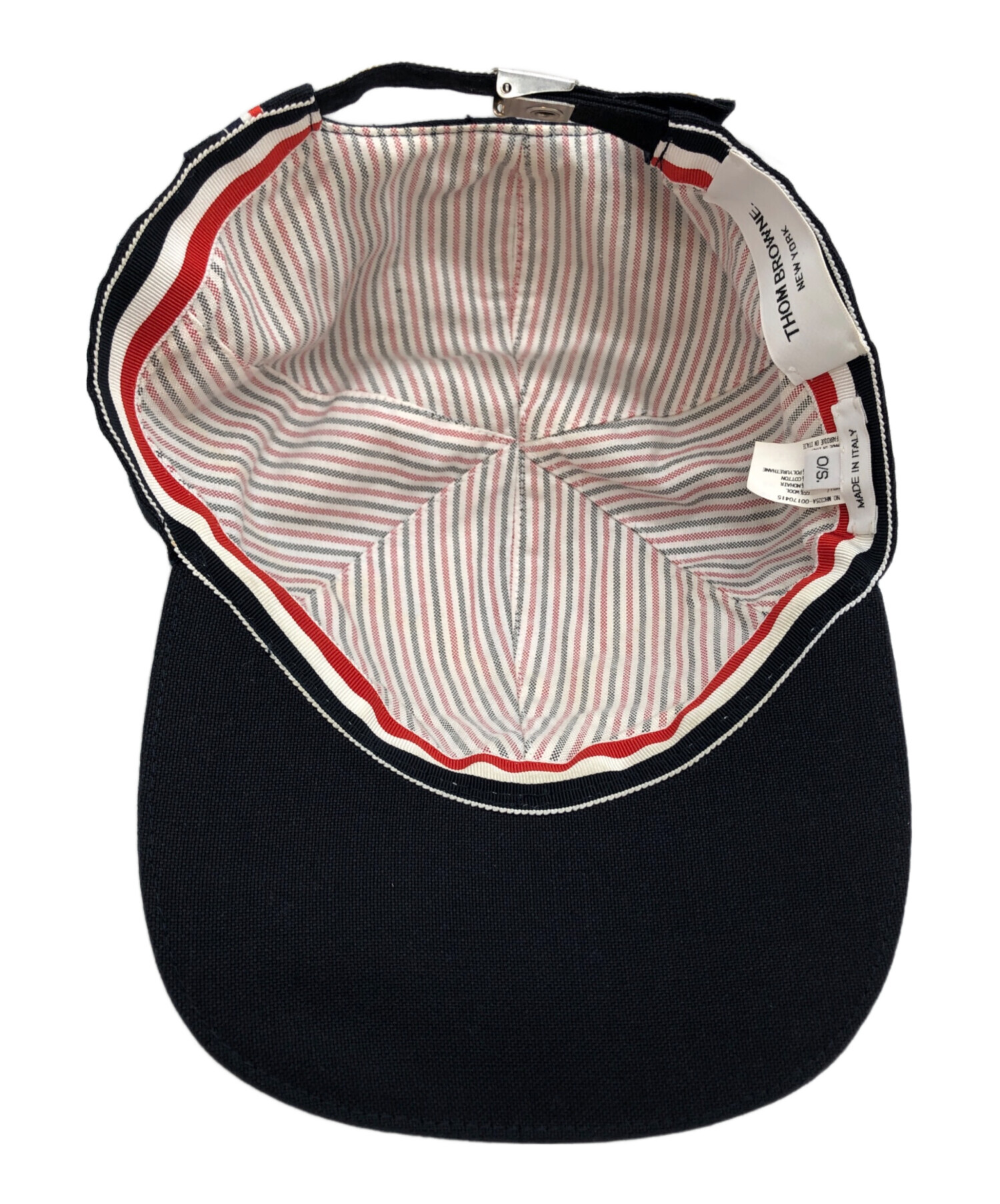 Thom Browne ベースボールキャップ 中古・古着通販】Thom Browne (トムブラウン) ベースボールキャップ