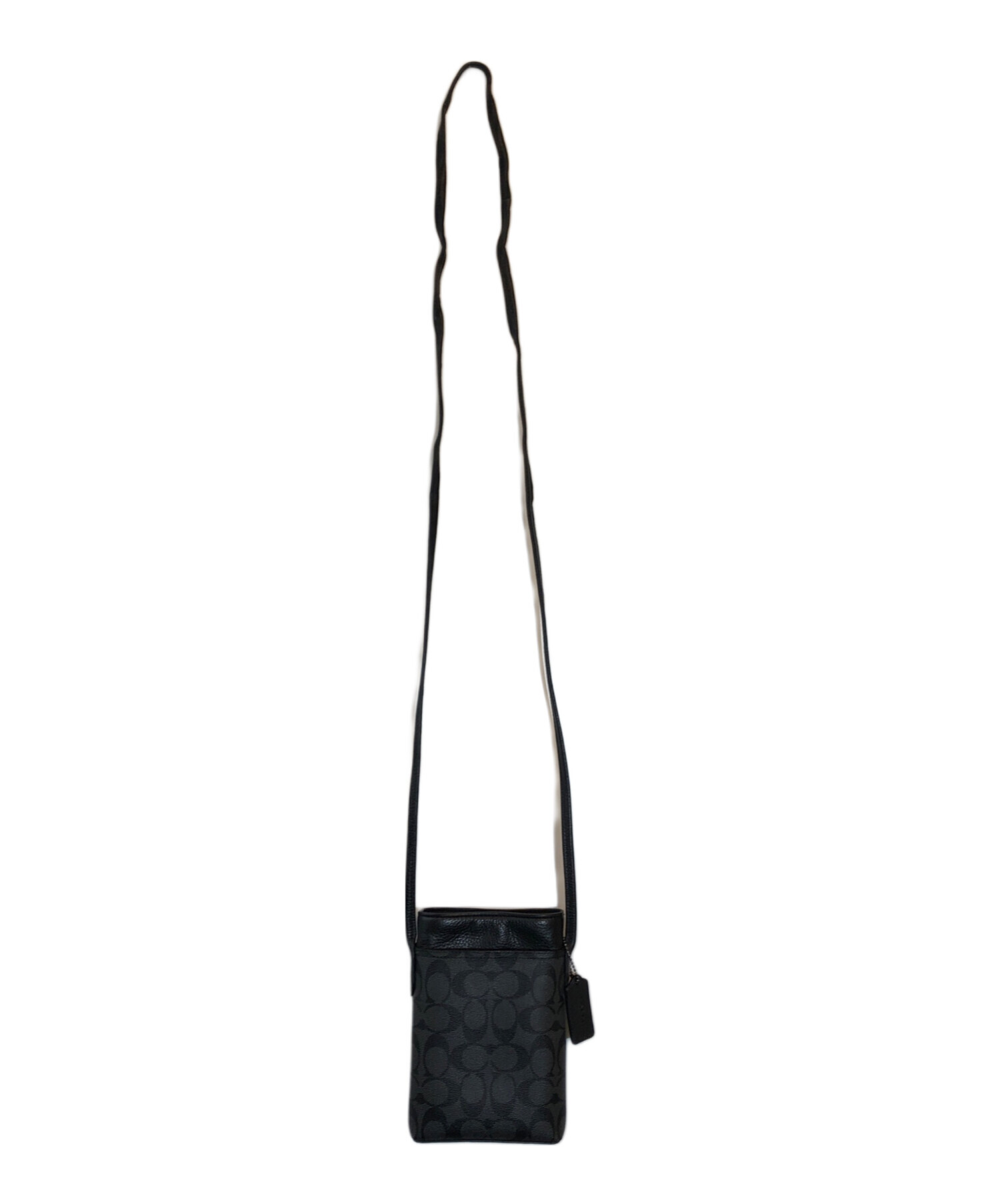 中古・古着通販】COACH (コーチ) スマホショルダーポーチ ブラック 