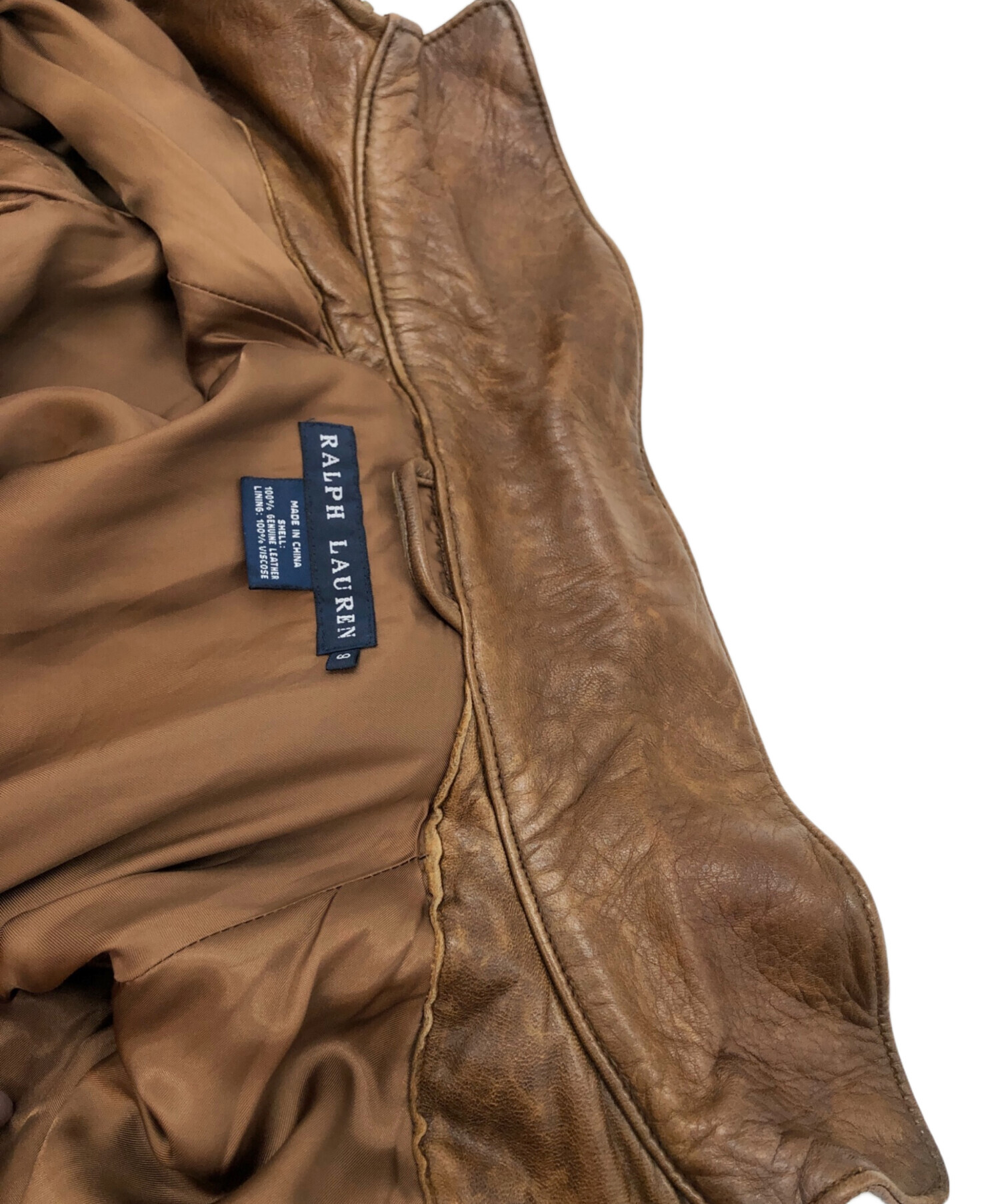 中古・古着通販】RALPH LAUREN (ラルフローレン) レザーショート