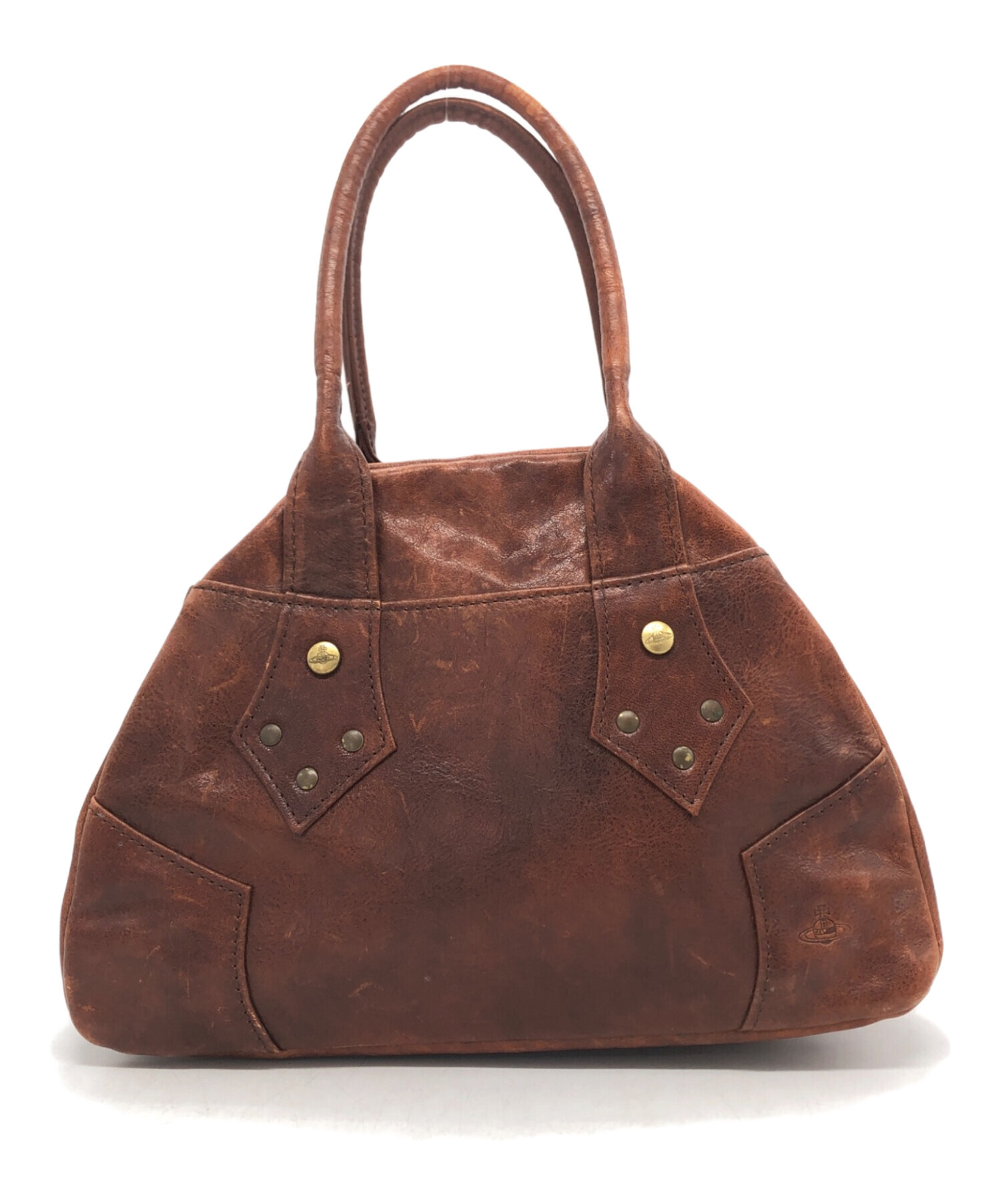 Vivienne Westwood バッグ 型押し 茶 レザー 中古・古着通販】Vivienne Westwood (ヴィヴィアンウエスト