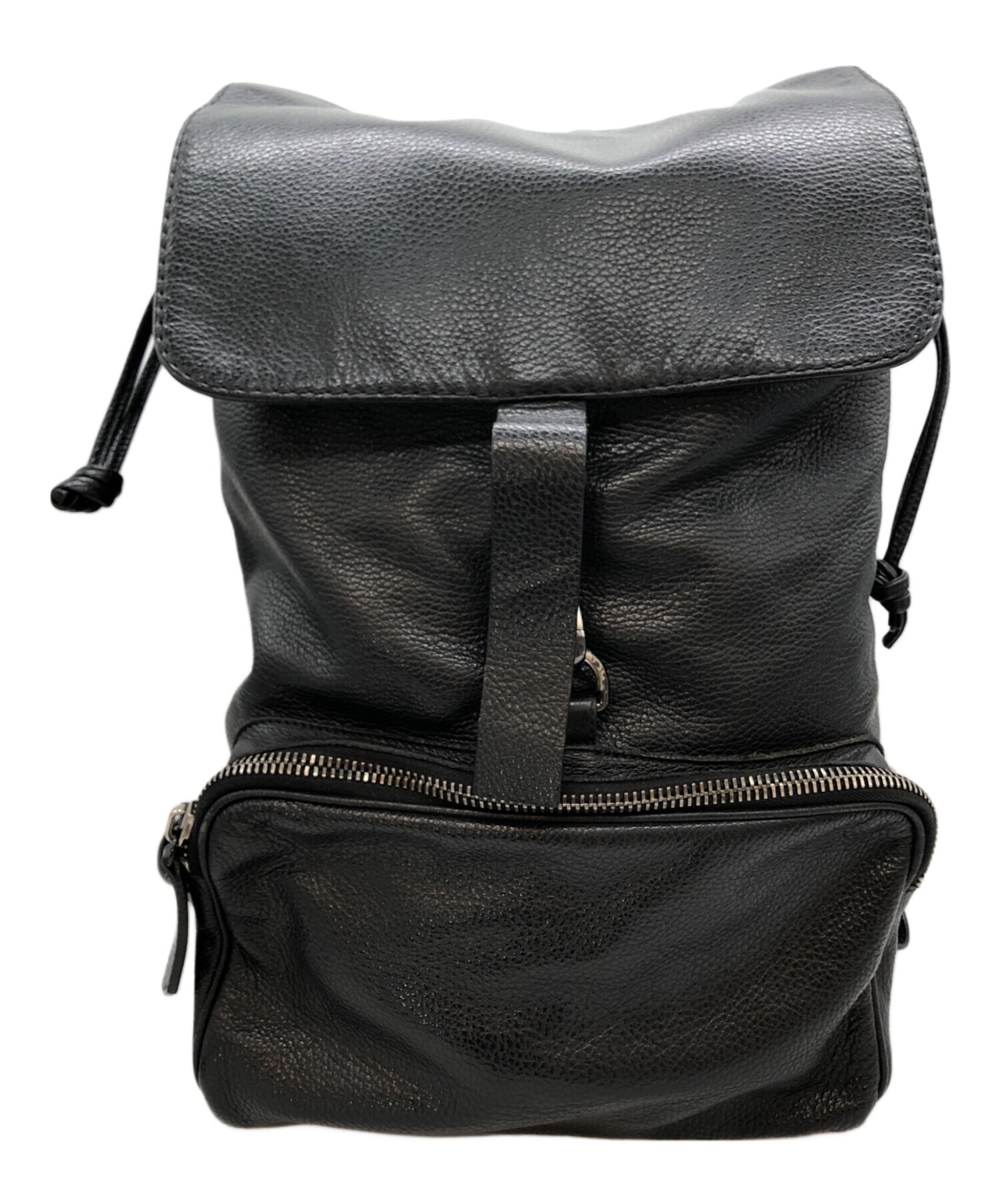 中古・古着通販】ZANELLATO (ザネラート) レザーバックパック ブラック 