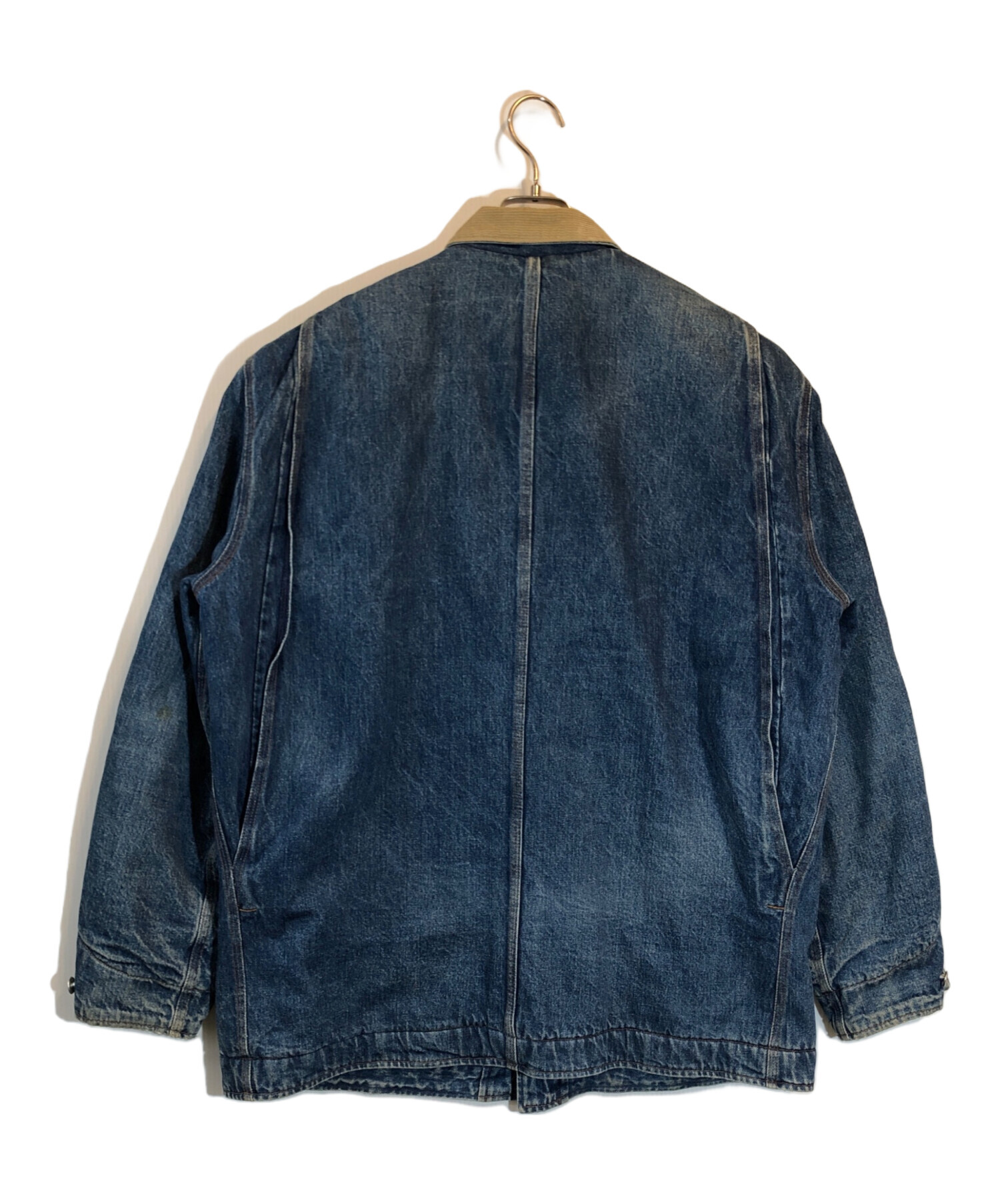 ラルフローレン カバーオール ビッグサイズ 襟コーデュロイ ブルー