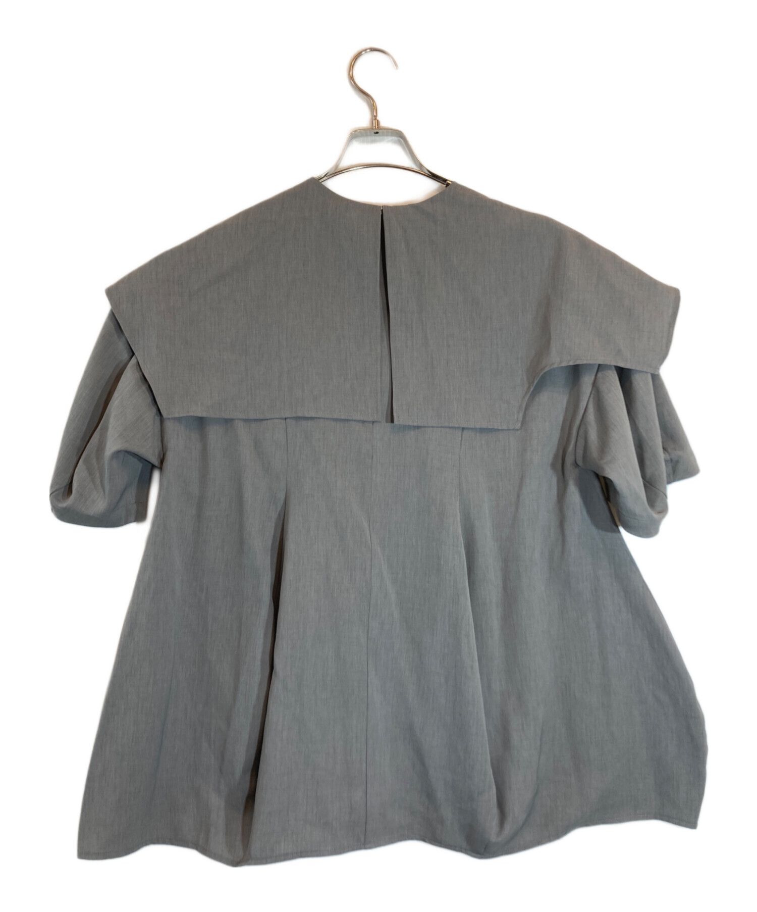 中古・古着通販】ENFOLD (エンフォルド) CAPE-COLLAR PULLOVER グレー