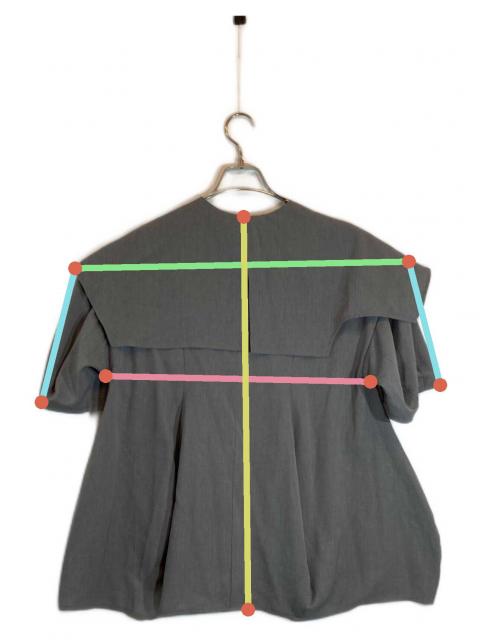 中古・古着通販】ENFOLD (エンフォルド) CAPE-COLLAR PULLOVER グレー