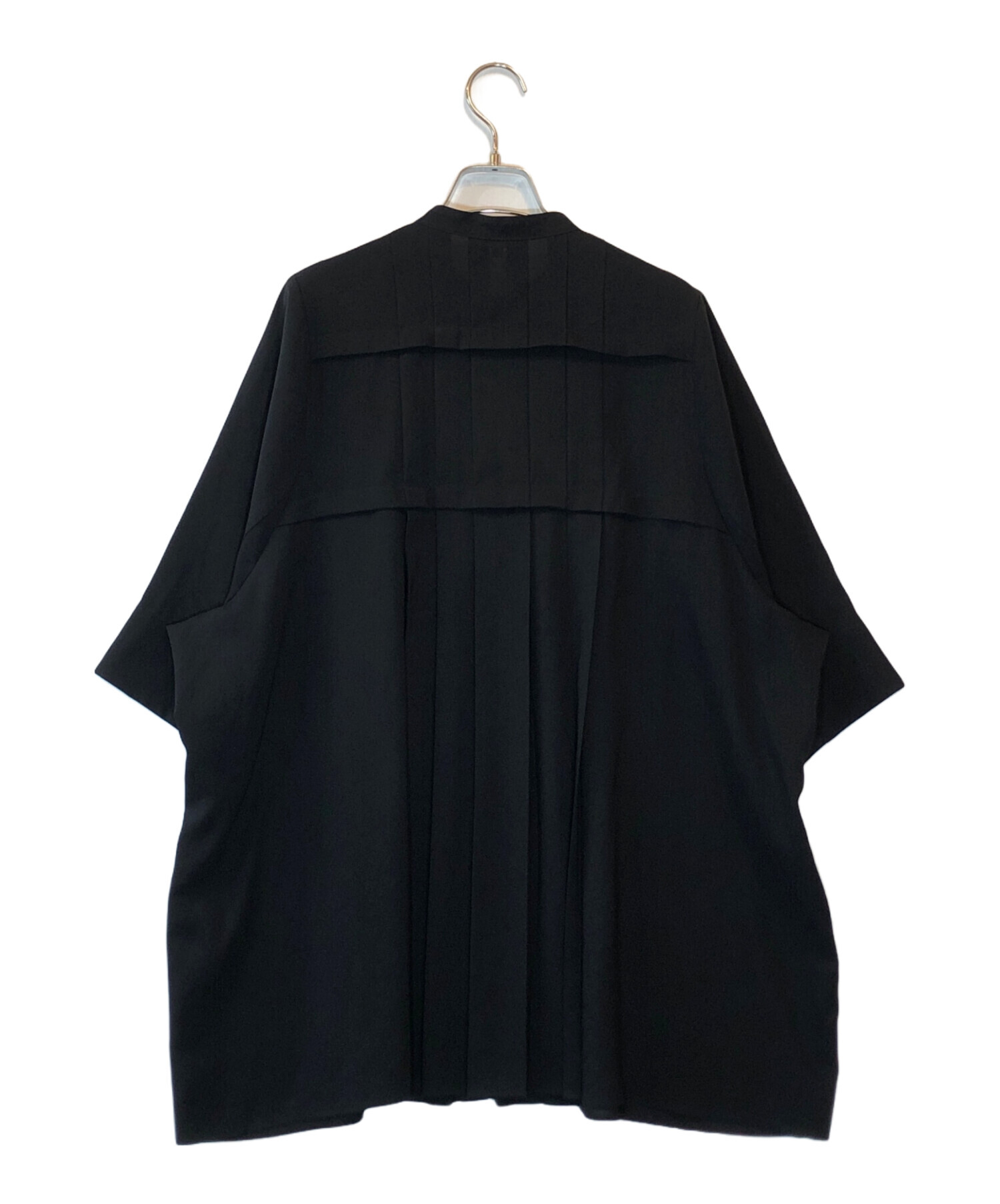 中古・古着通販】ENFOLD (エンフォルド) HALF SLEEVE SHIRT ブラック