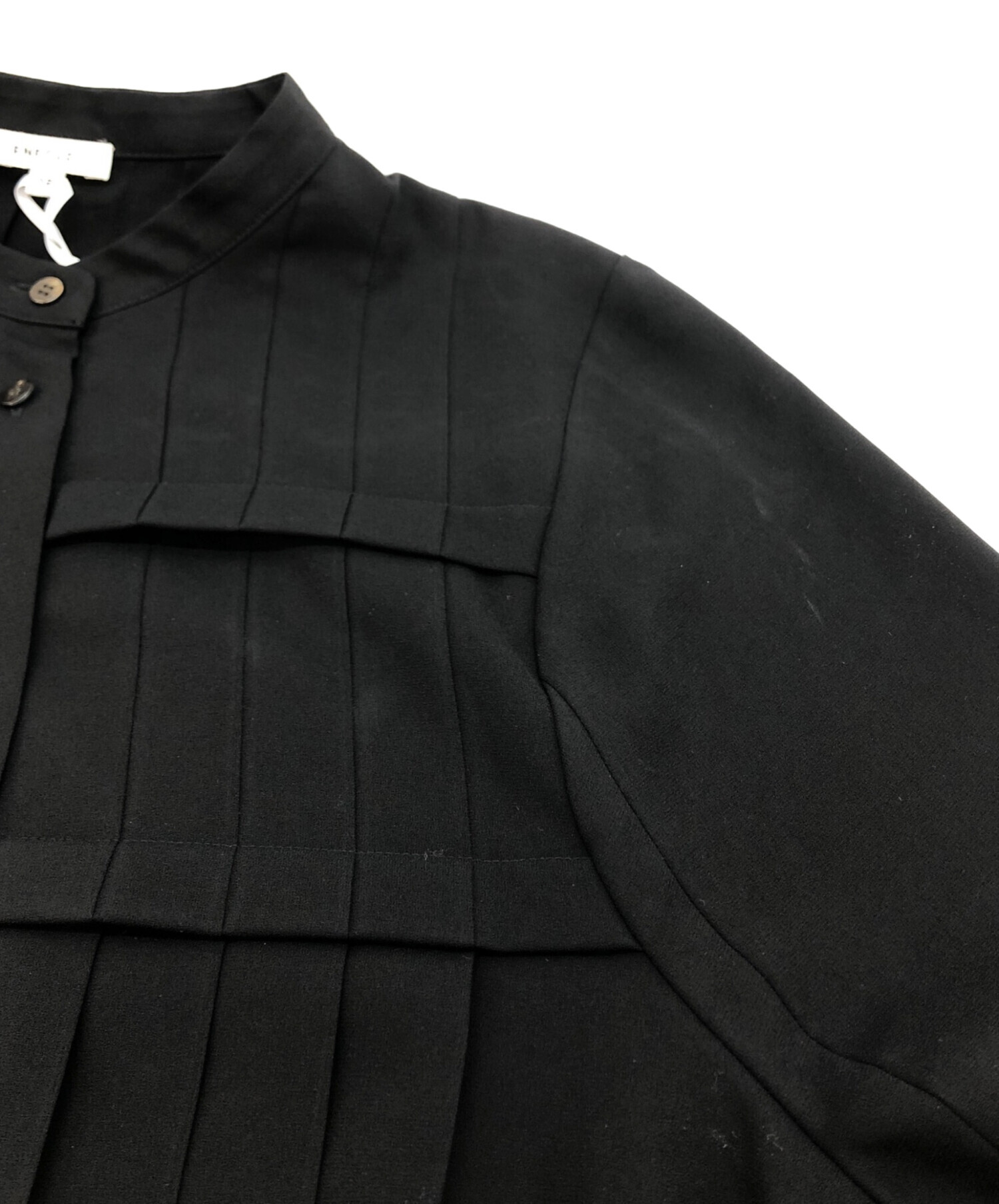 中古・古着通販】ENFOLD (エンフォルド) HALF SLEEVE SHIRT ブラック